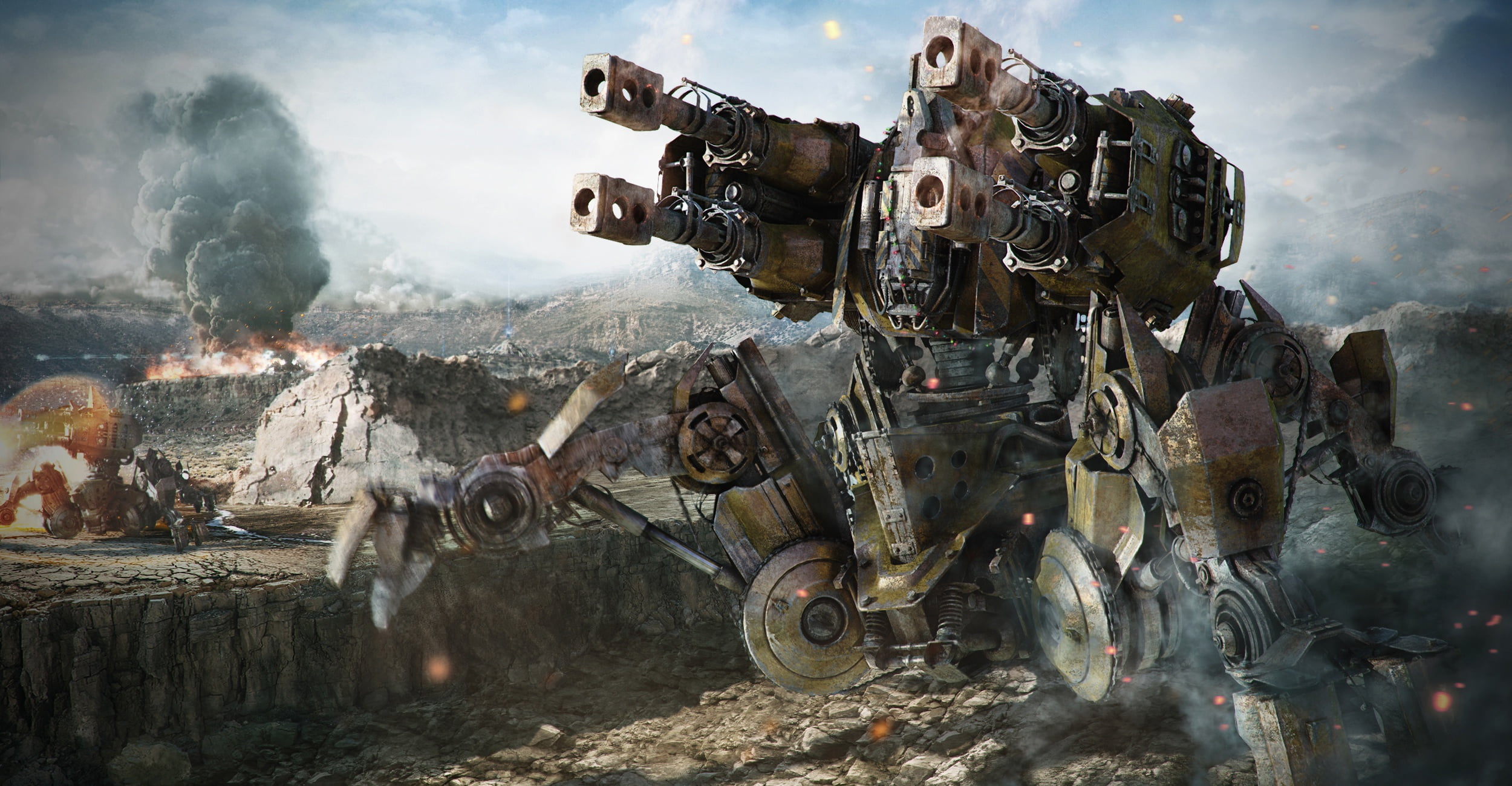 Wallpapers battle science wallpaper mech robots on the desktop