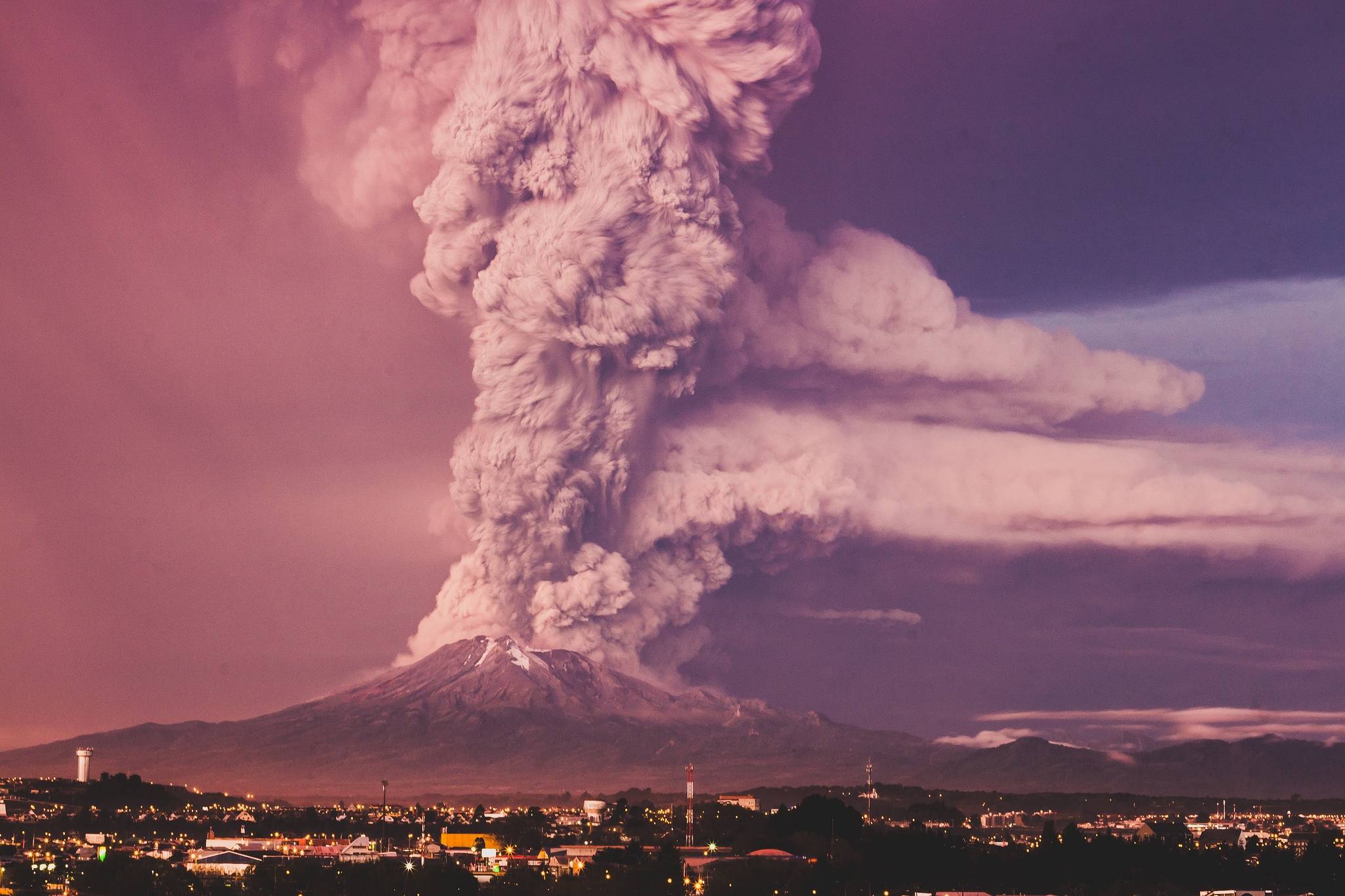 Wallpapers Volcano Calbuco Chile Puerto Montt on the desktop