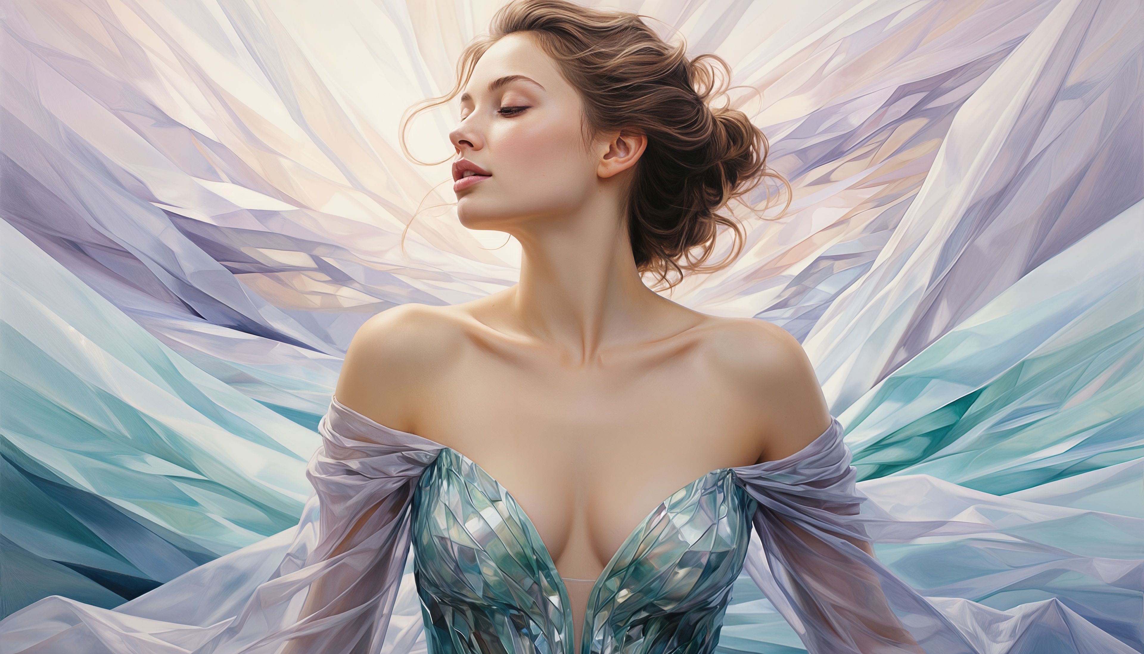 桌面上的壁纸女性 肖像 典雅