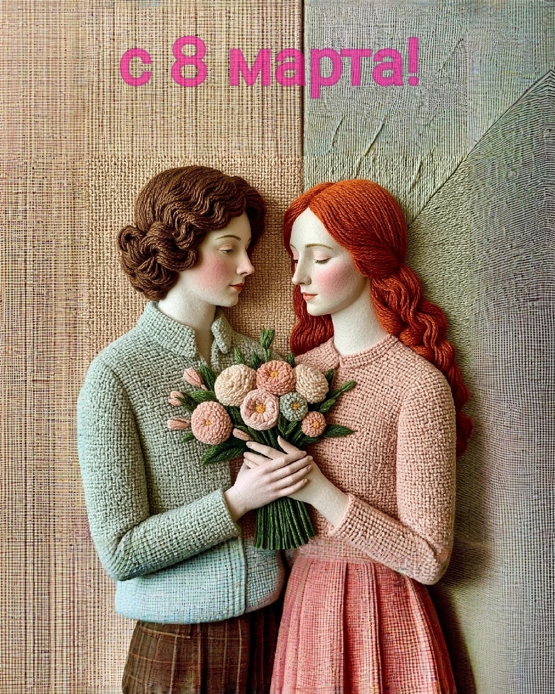 Бесплатная открытка Поздравление с 8 марта