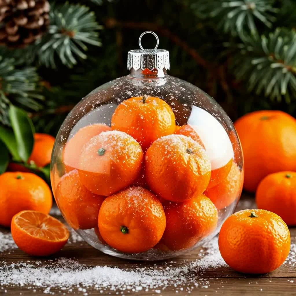 Бесплатная открытка Мандариновый шарик.