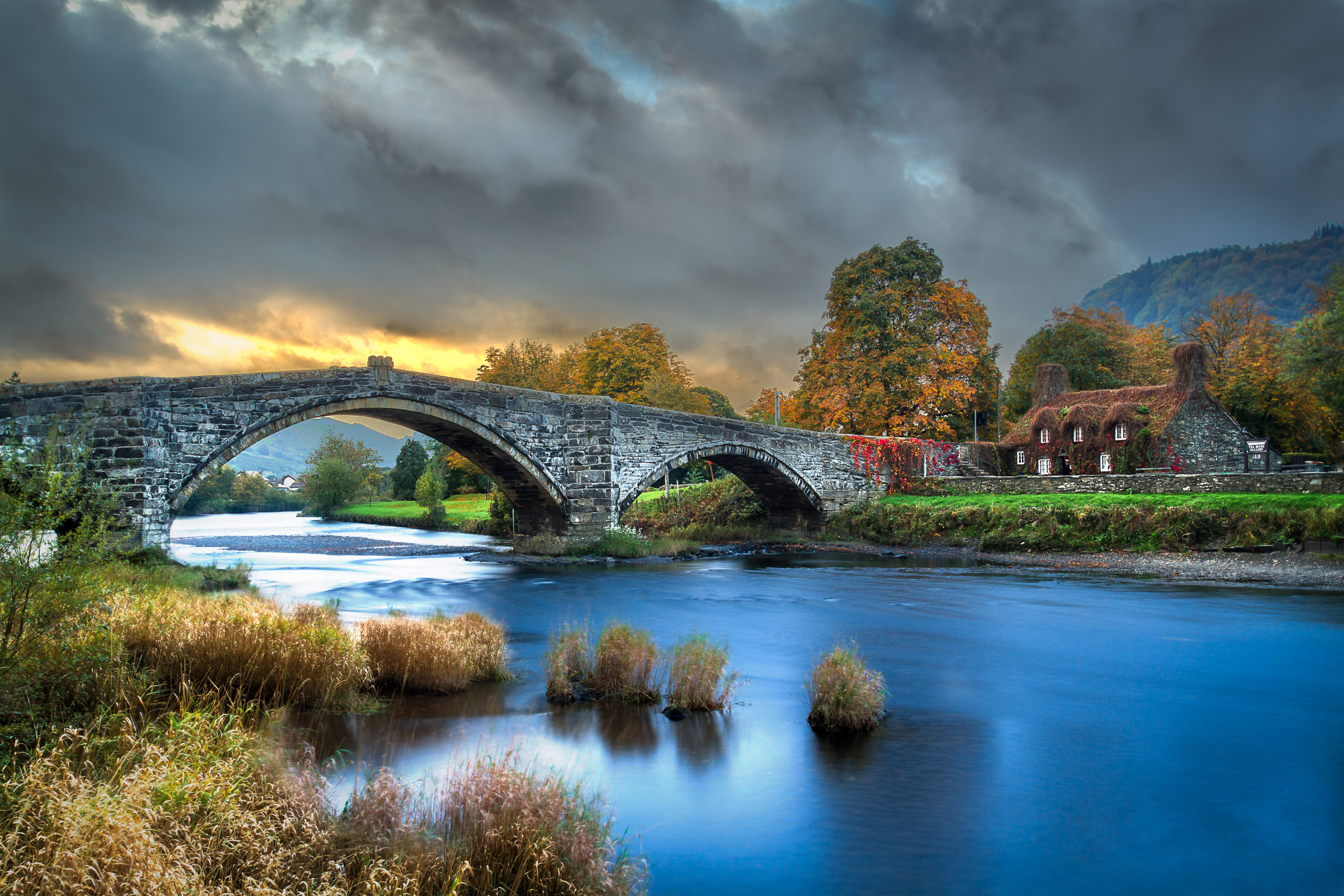 Wallpapers Llanrwst landscape Conwy on the desktop