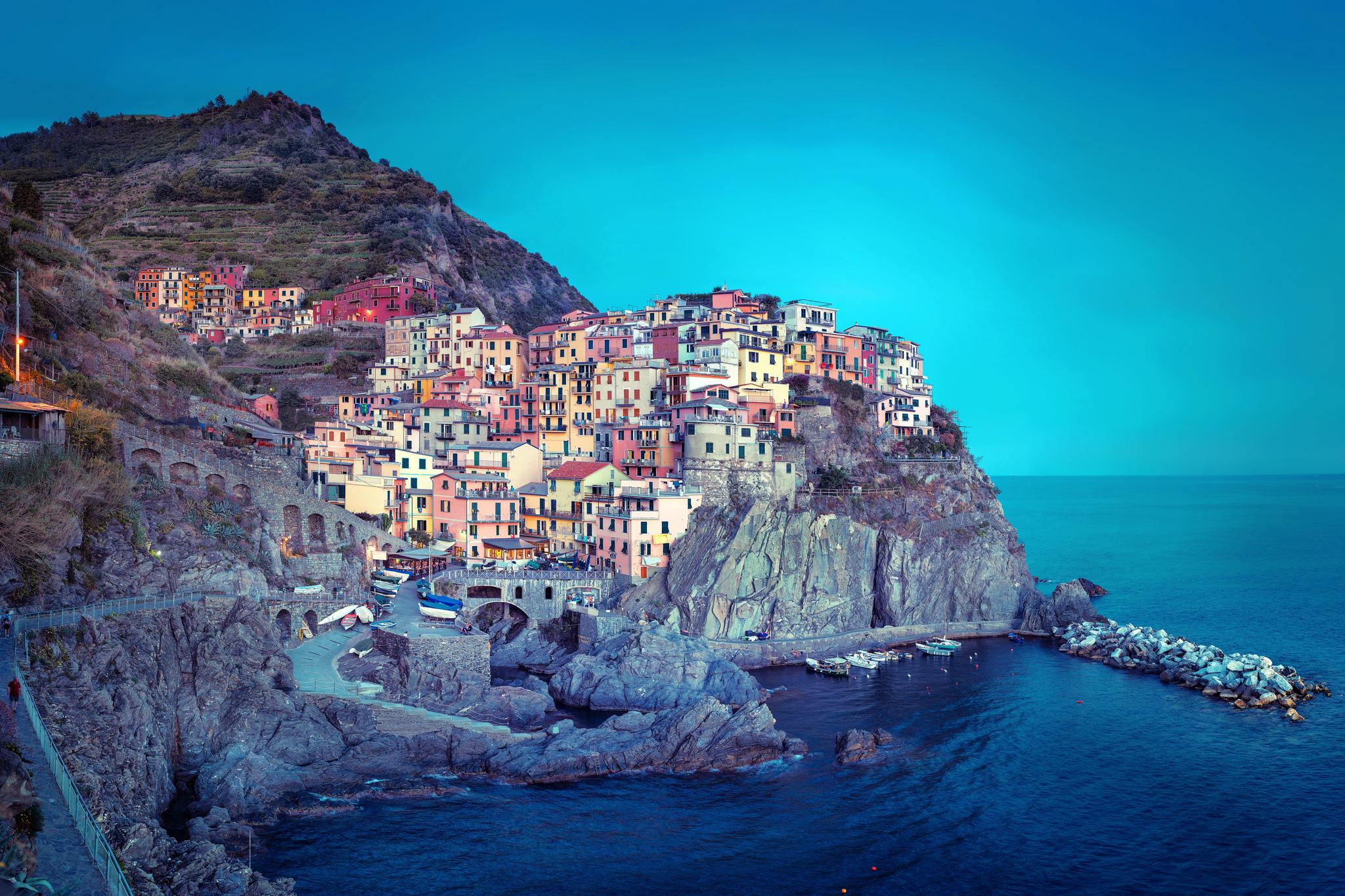 Wallpapers Manarola located at Cinque Terre Liguria on the desktop