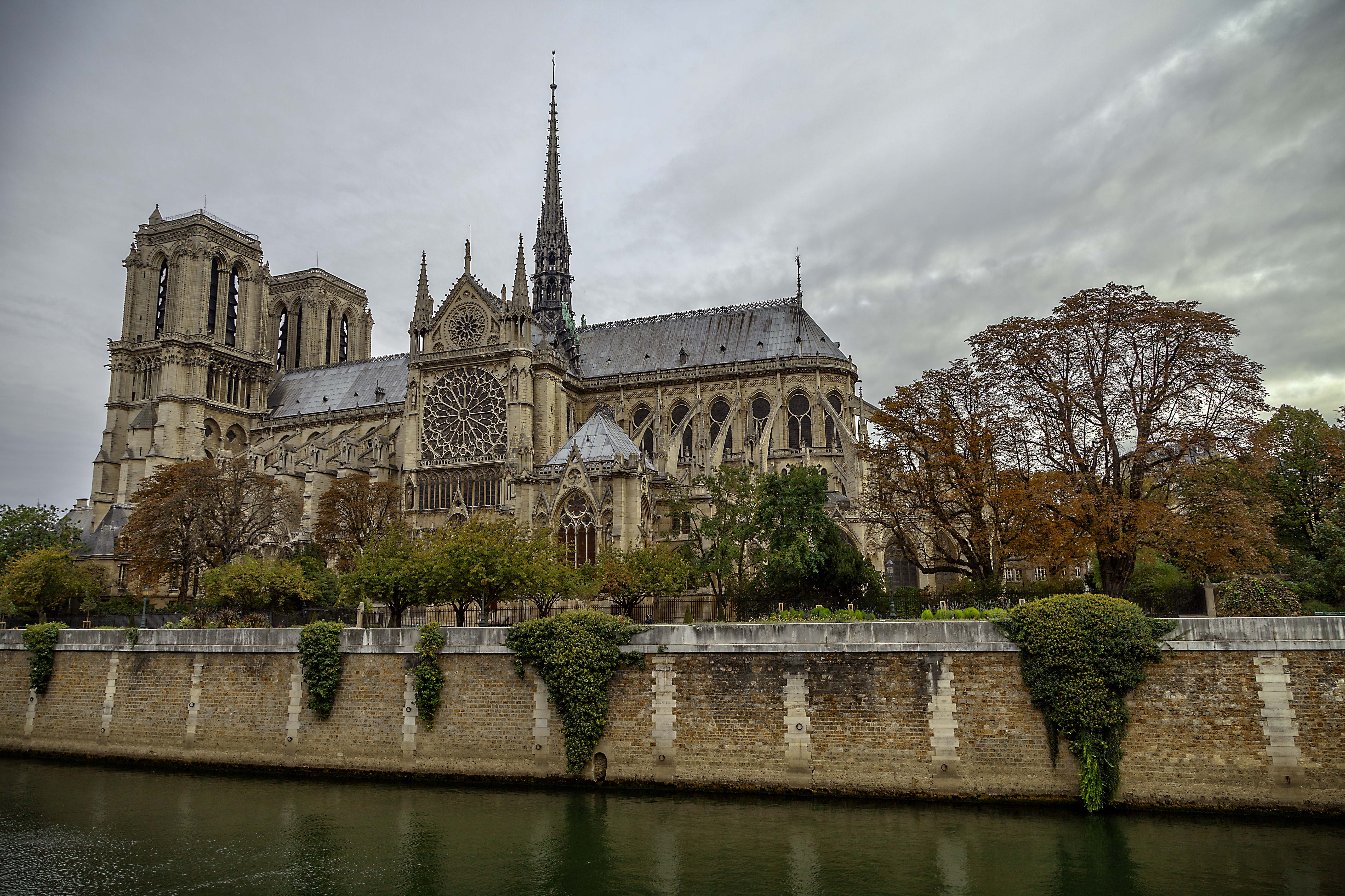 Wallpapers Notre dame cathedral building Paris on the desktop