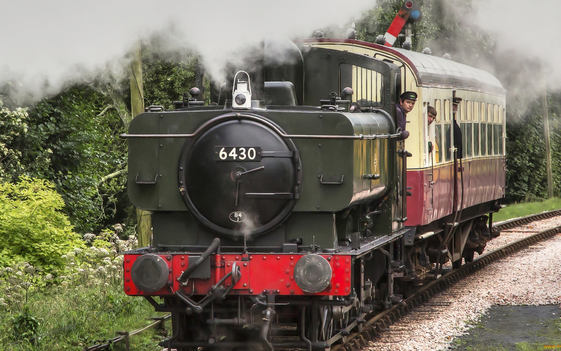 Wallpapers locomotive smoke engineer on the desktop