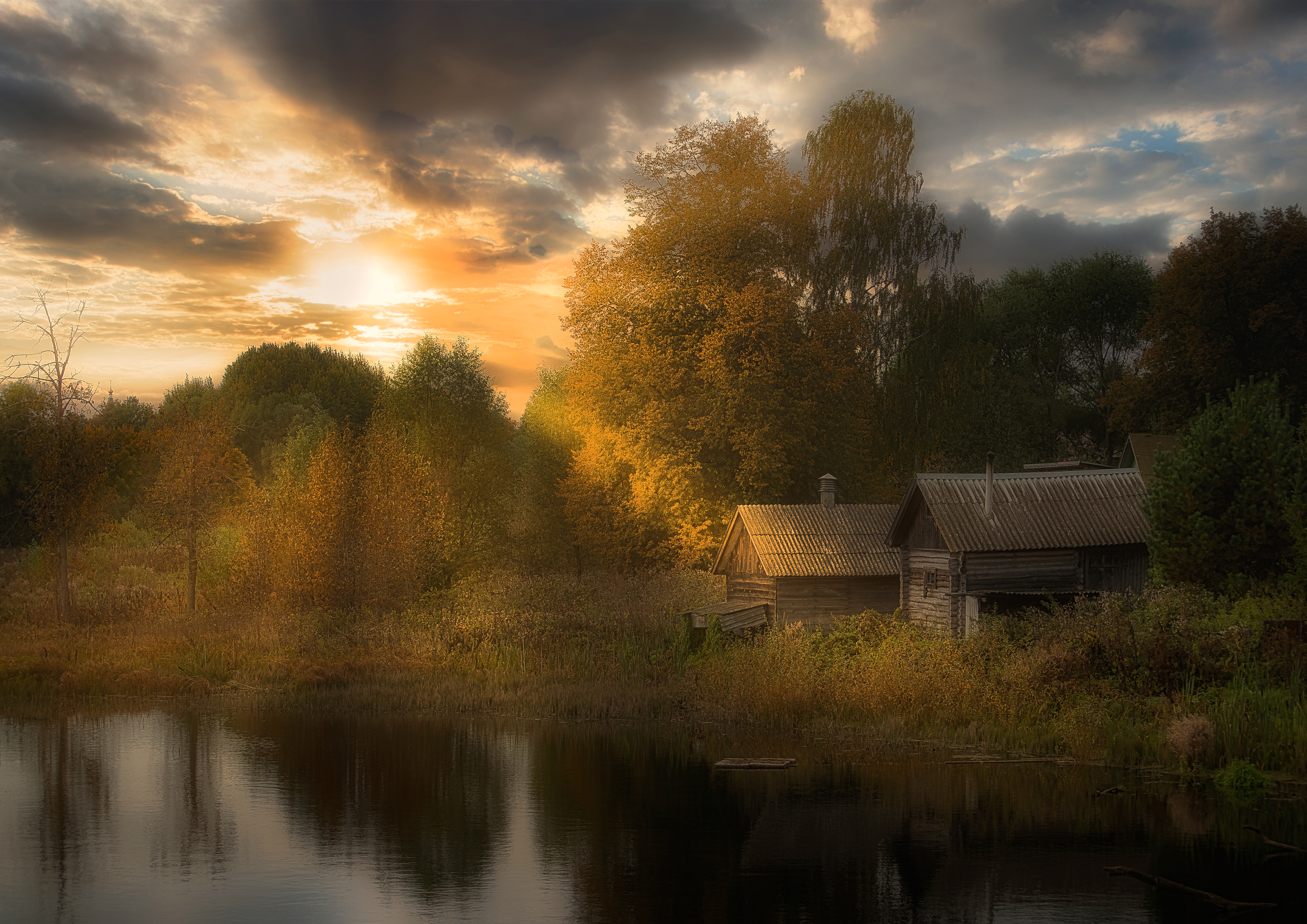 Бесплатное фото Закат на Озере.