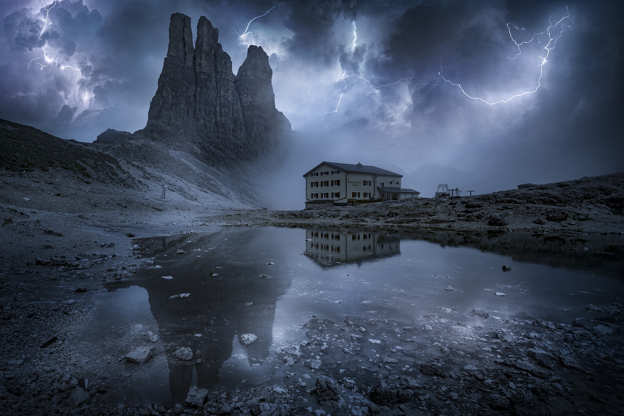 Wallpapers Torri del Vajolet Italy Dolomites on the desktop