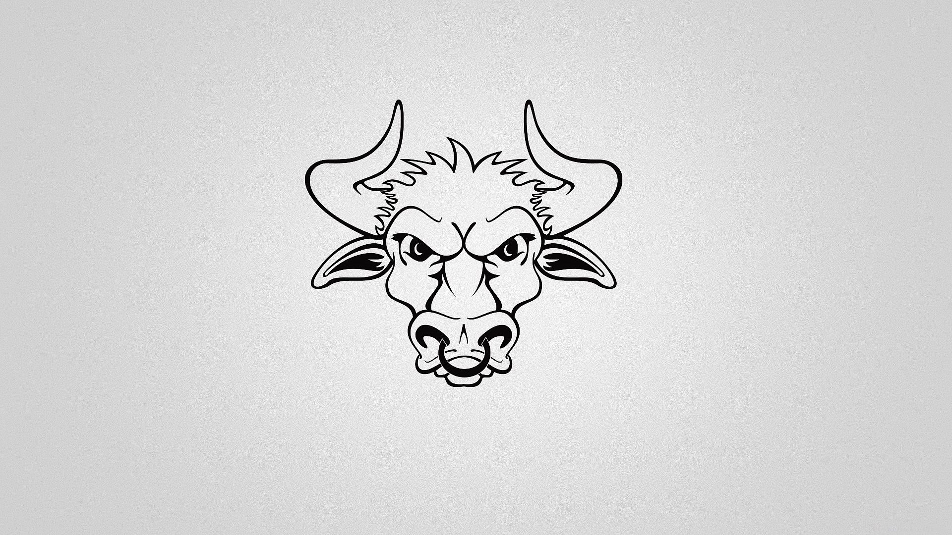 Free photo Bull`s-head drawing