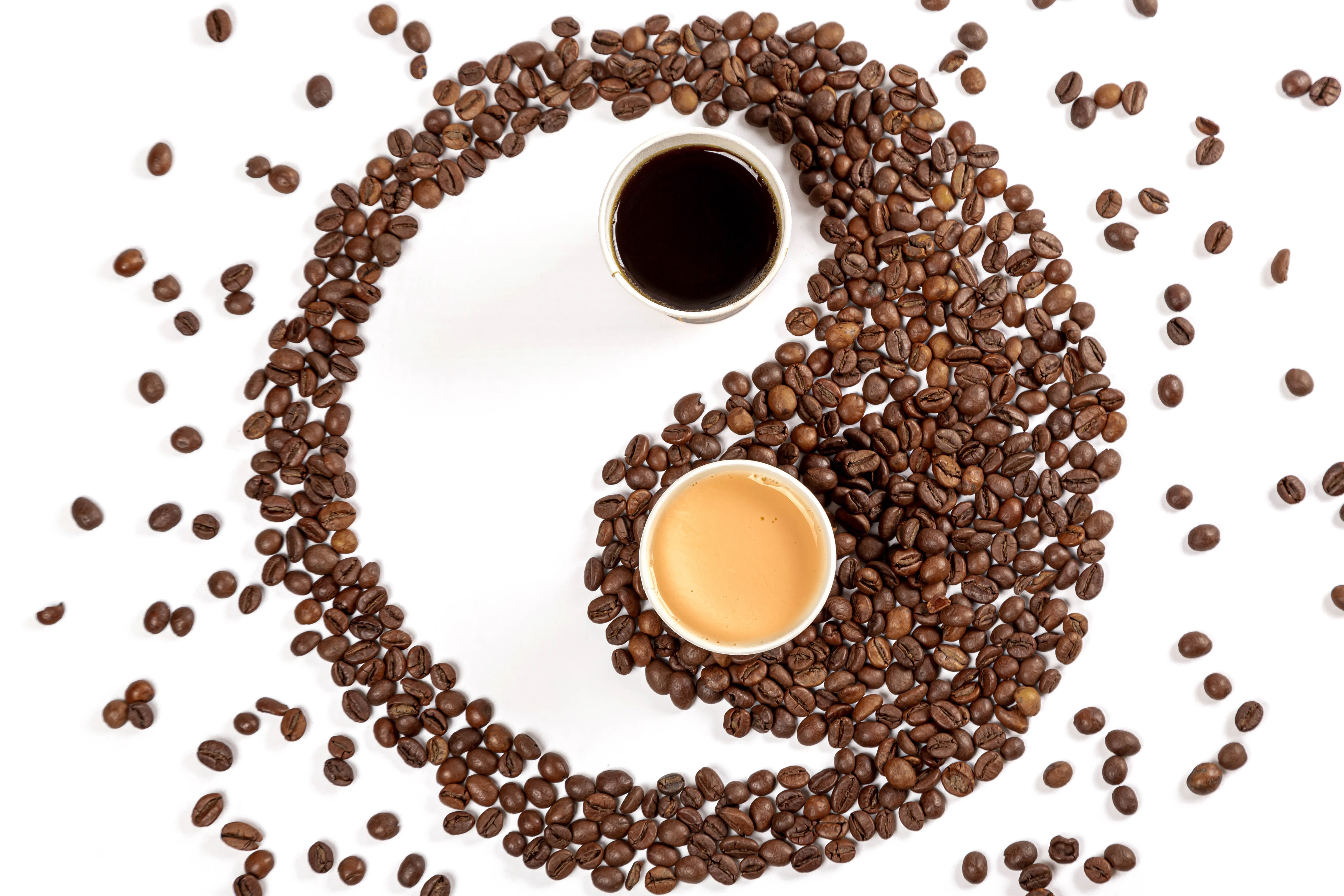 Wallpapers food coffee Yin-Yang on the desktop