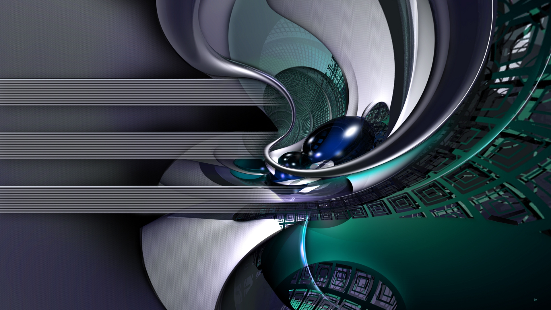 桌面上的壁纸图例 圆形 线条