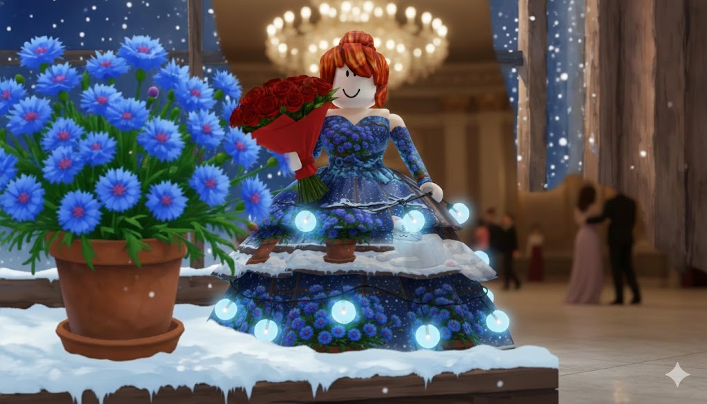 Бесплатная открытка Шикарное платье роблокс