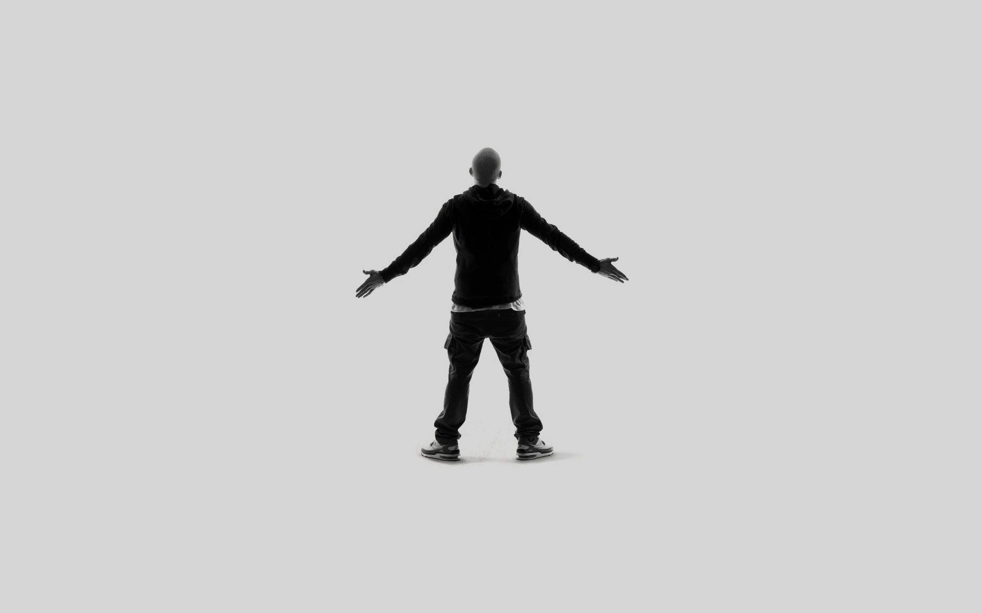 Wallpapers jumping silhouette rap on the desktop
