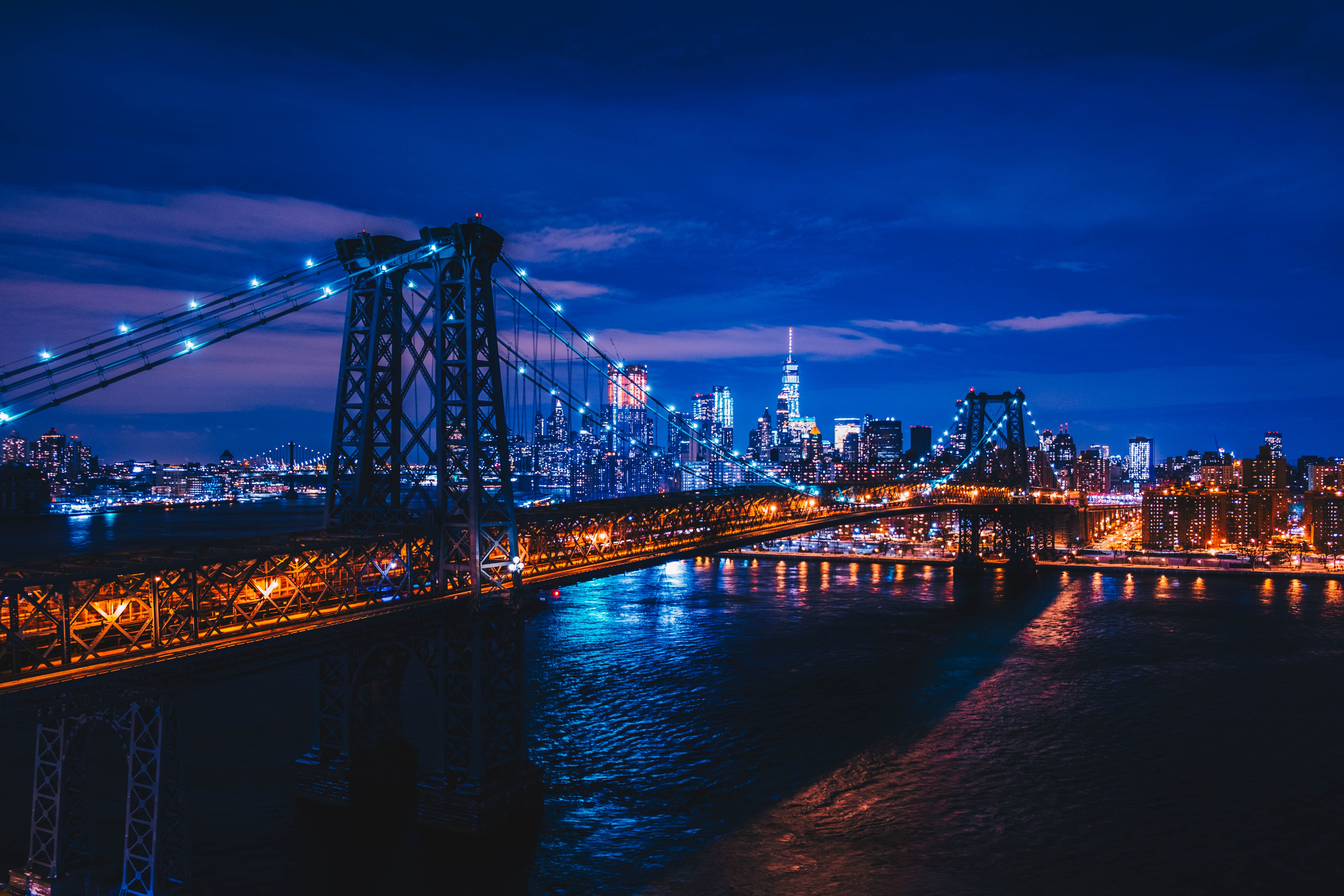 Wallpapers Williamsburg Bridge New York world on the desktop