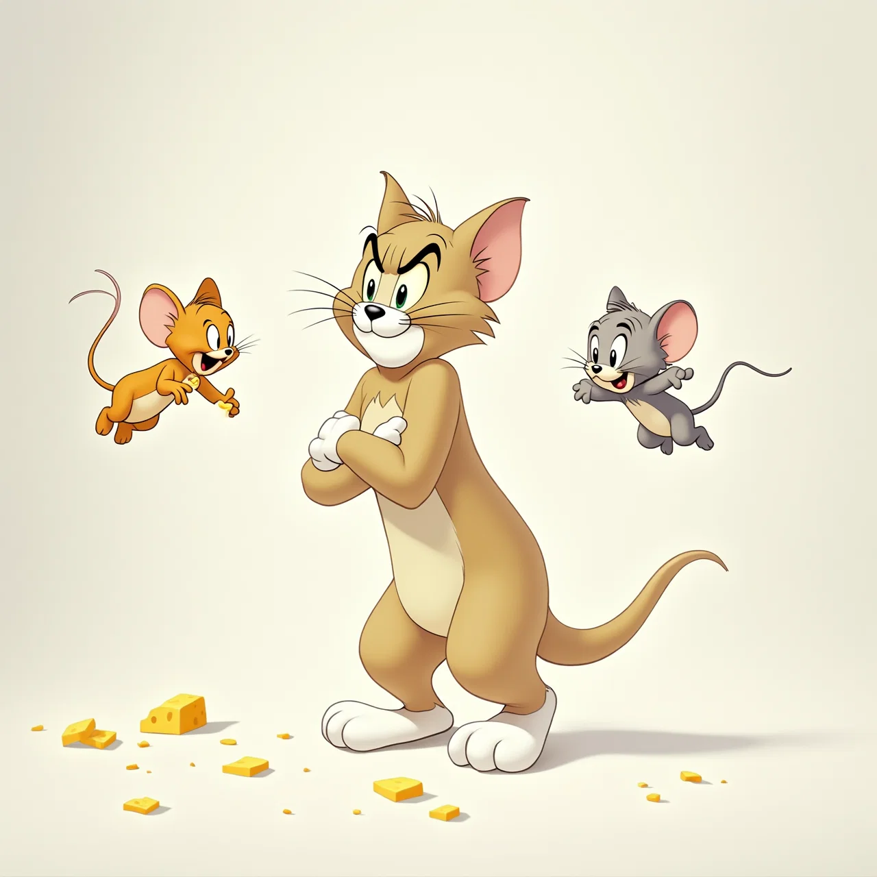 Бесплатное фото Том и Джерри