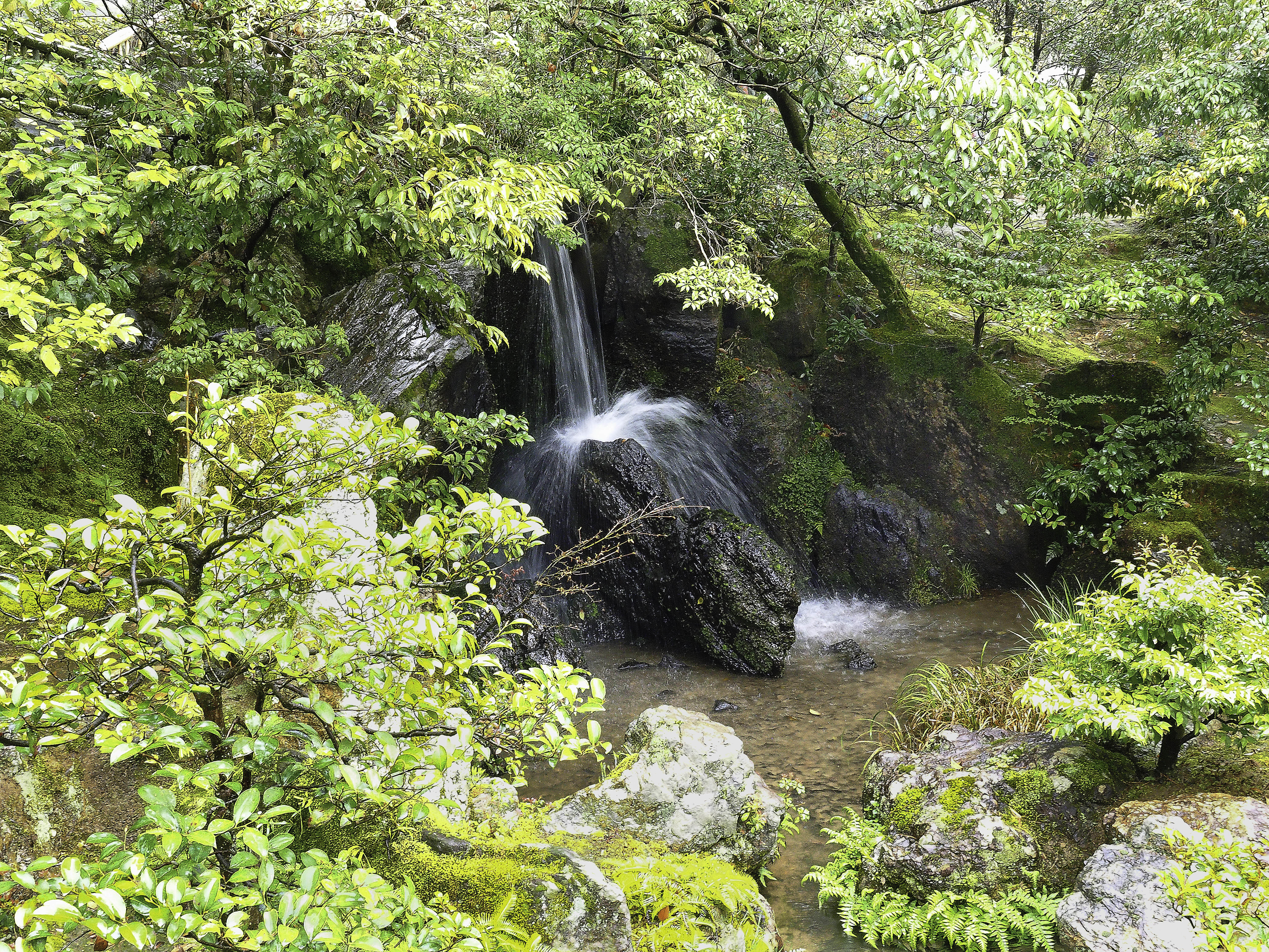 Wallpapers Kyoto Japan waterfall on the desktop