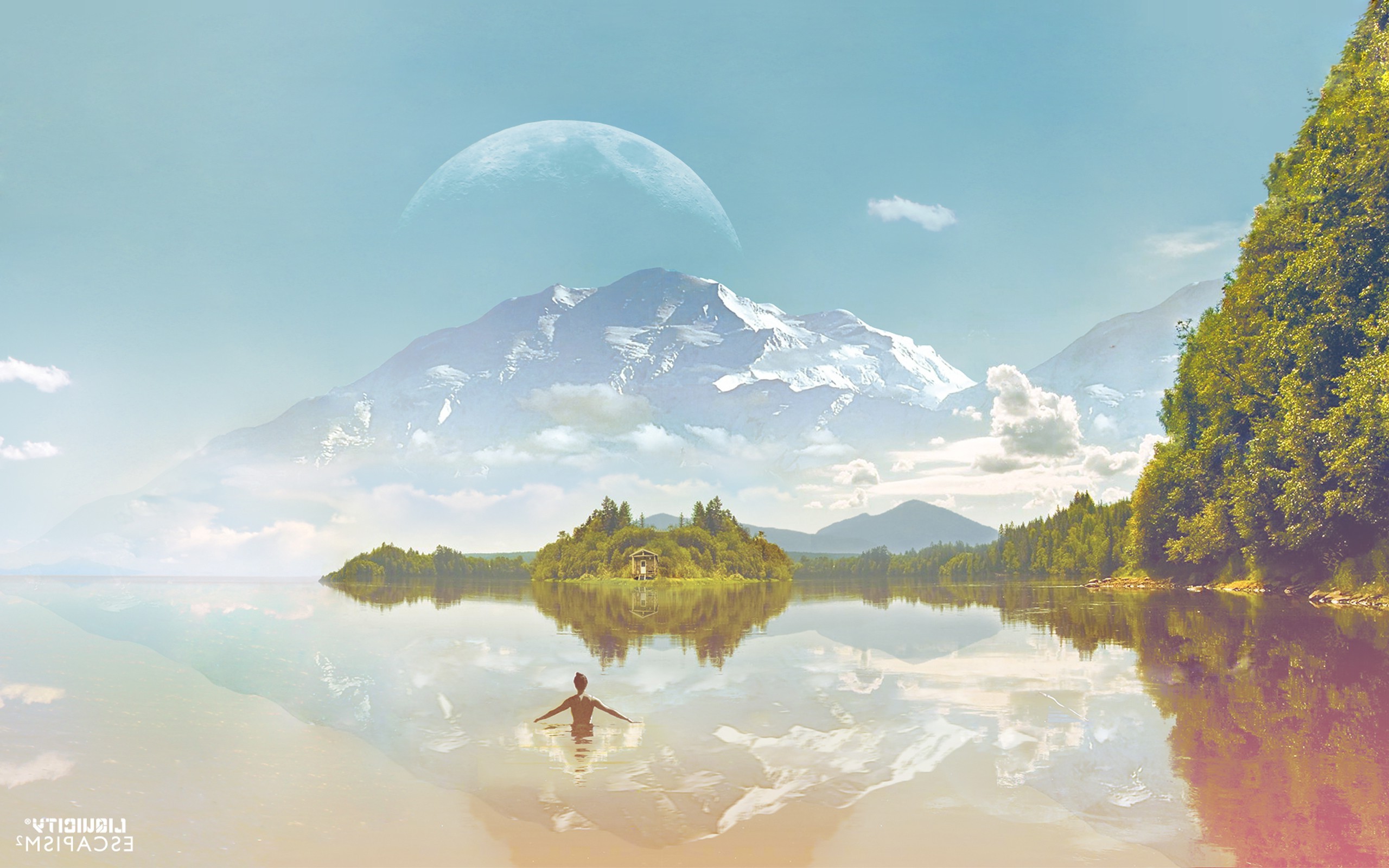 Обои солнечный свет природа отражение на рабочий стол