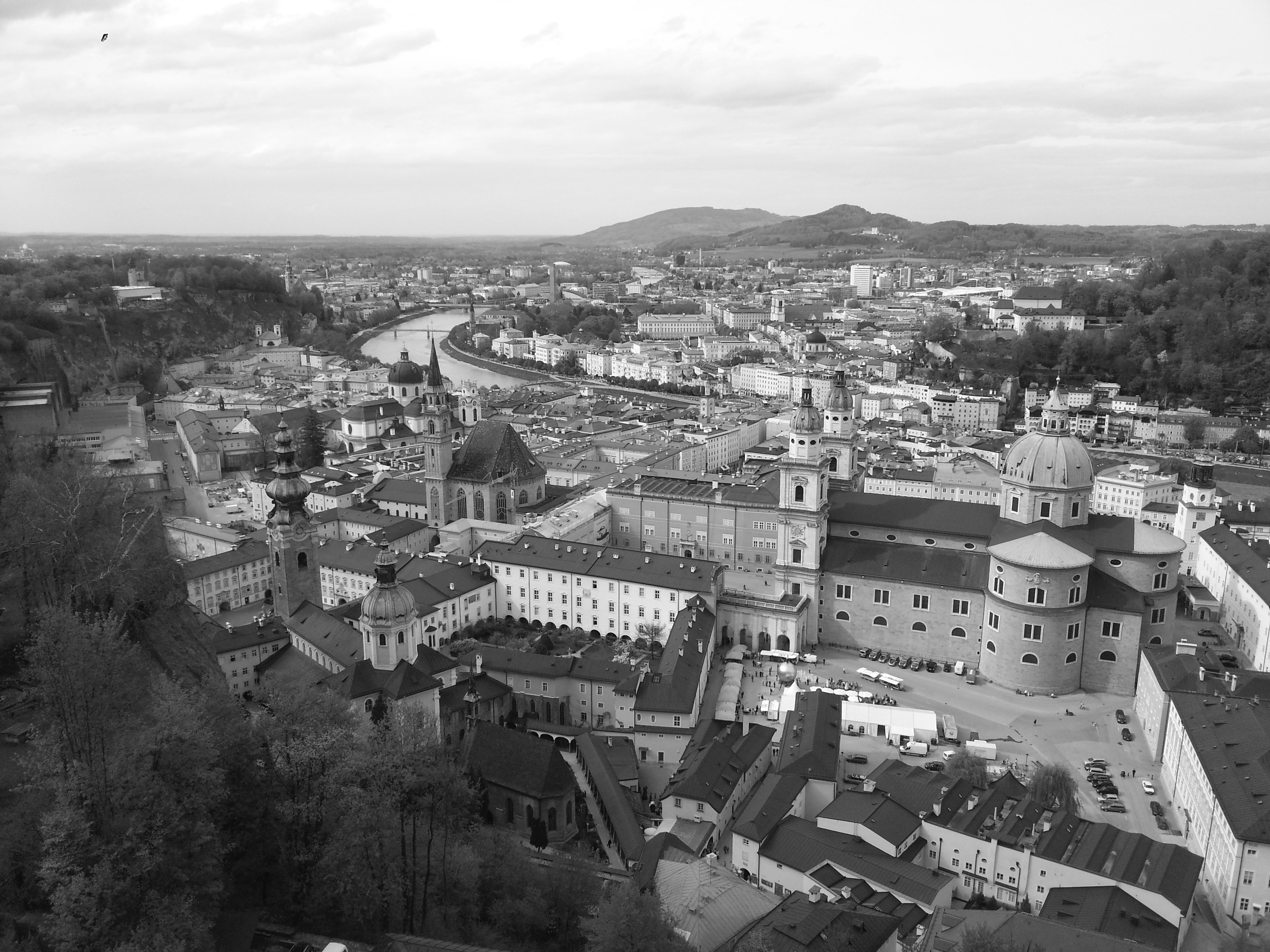 Free photo Vintage photo of the city