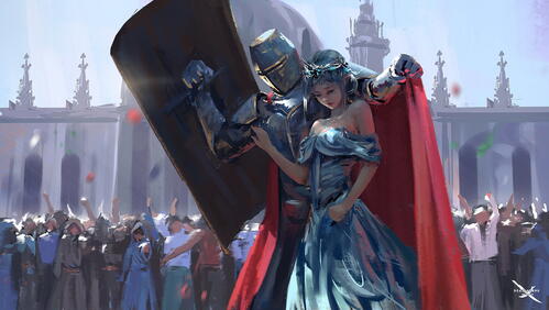 Бесплатное фото Рисунок я буду вас защищать