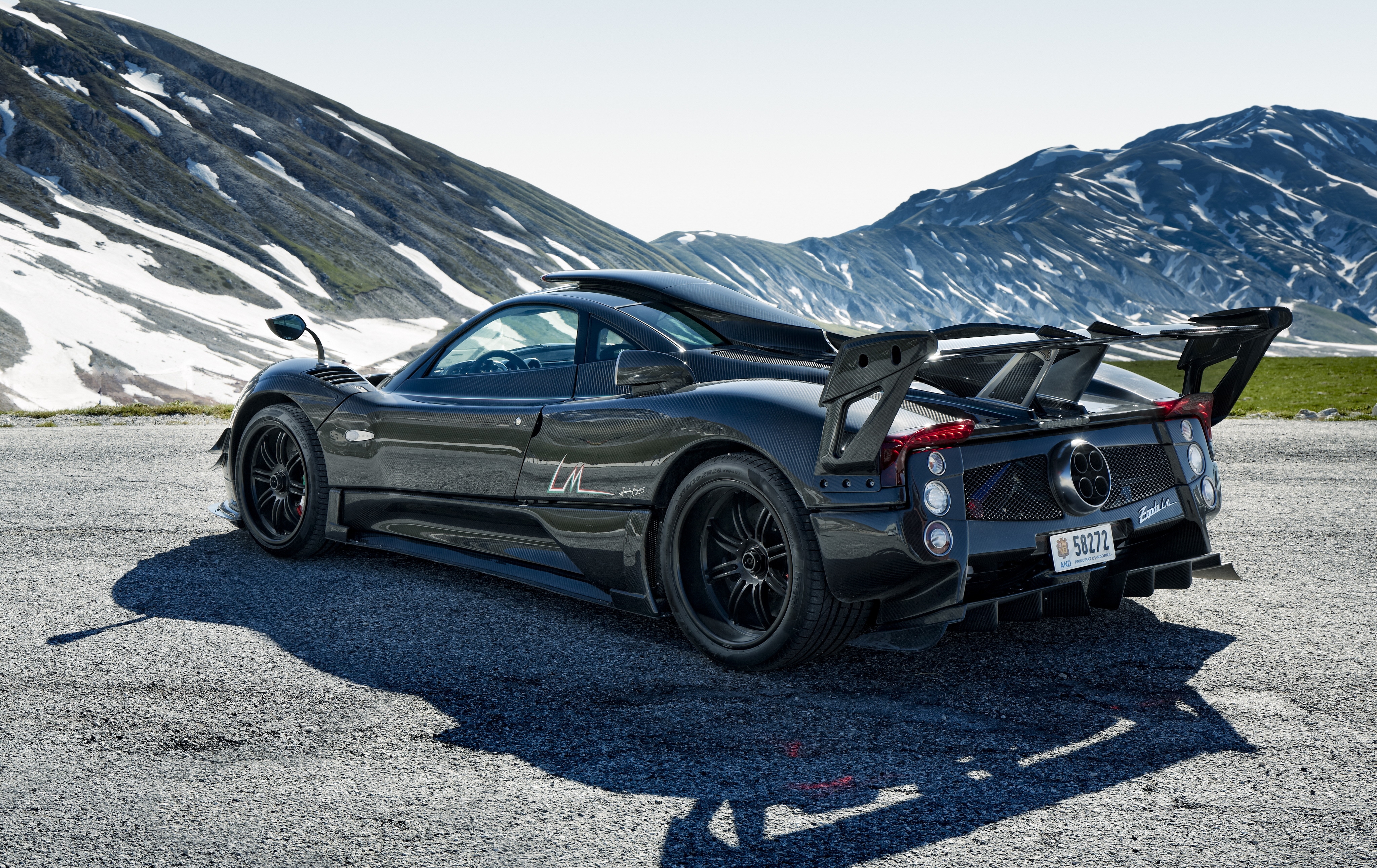 Wallpapers cars Pagani Zonda 750 mountains on the desktop