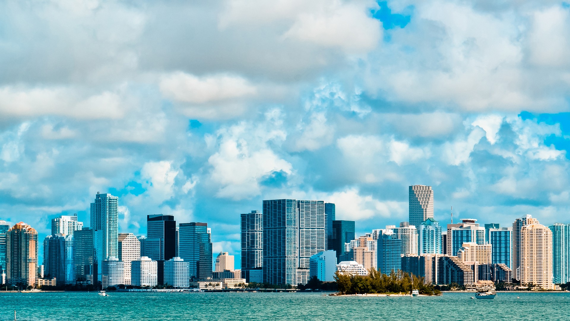 Wallpapers america buildings clouds on the desktop