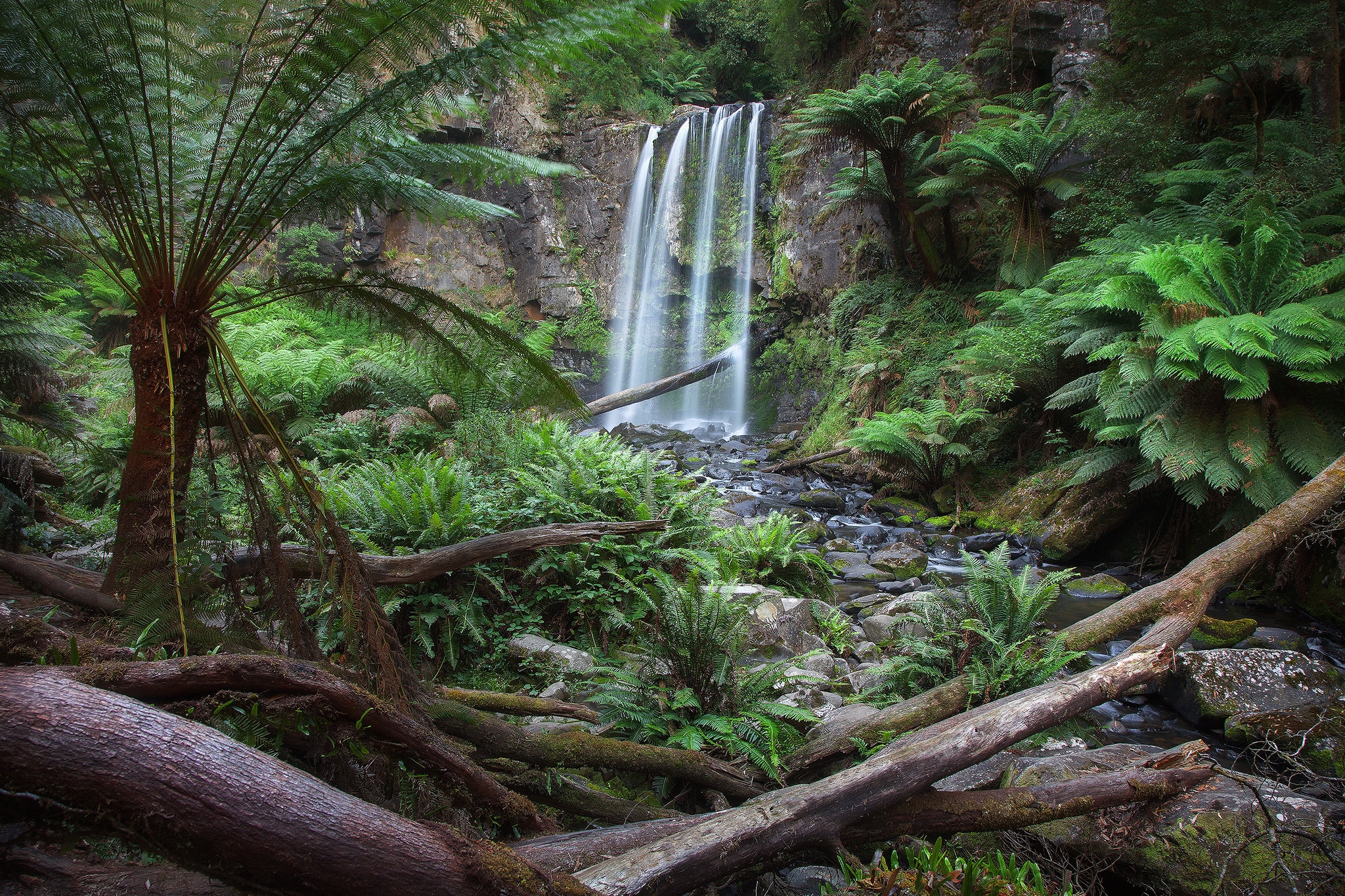 Обои Hopetoun Falls VICTORIA AUSTRALIA на рабочий стол