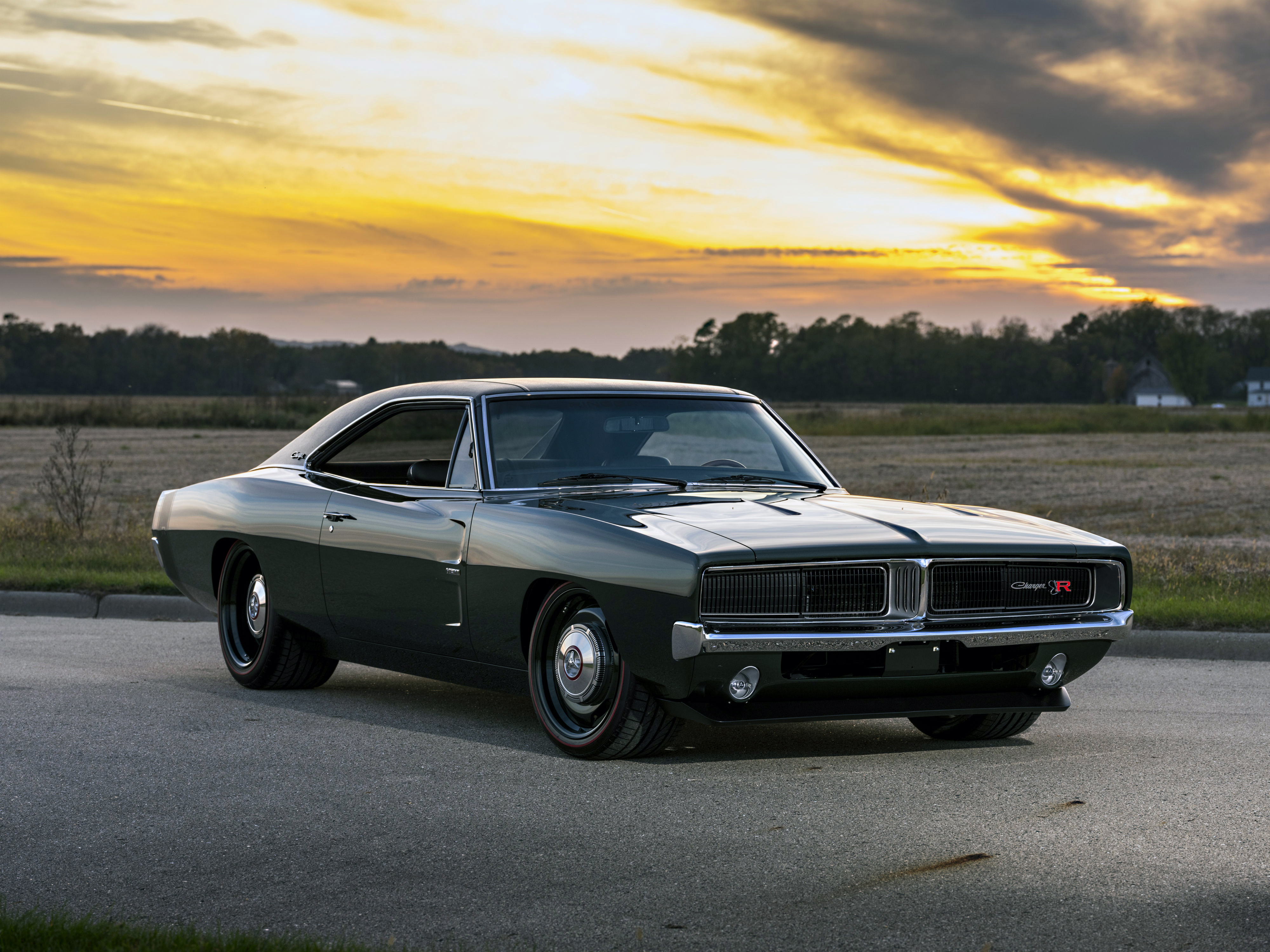 Wallpapers Dodge Charger automobiles black car on the desktop