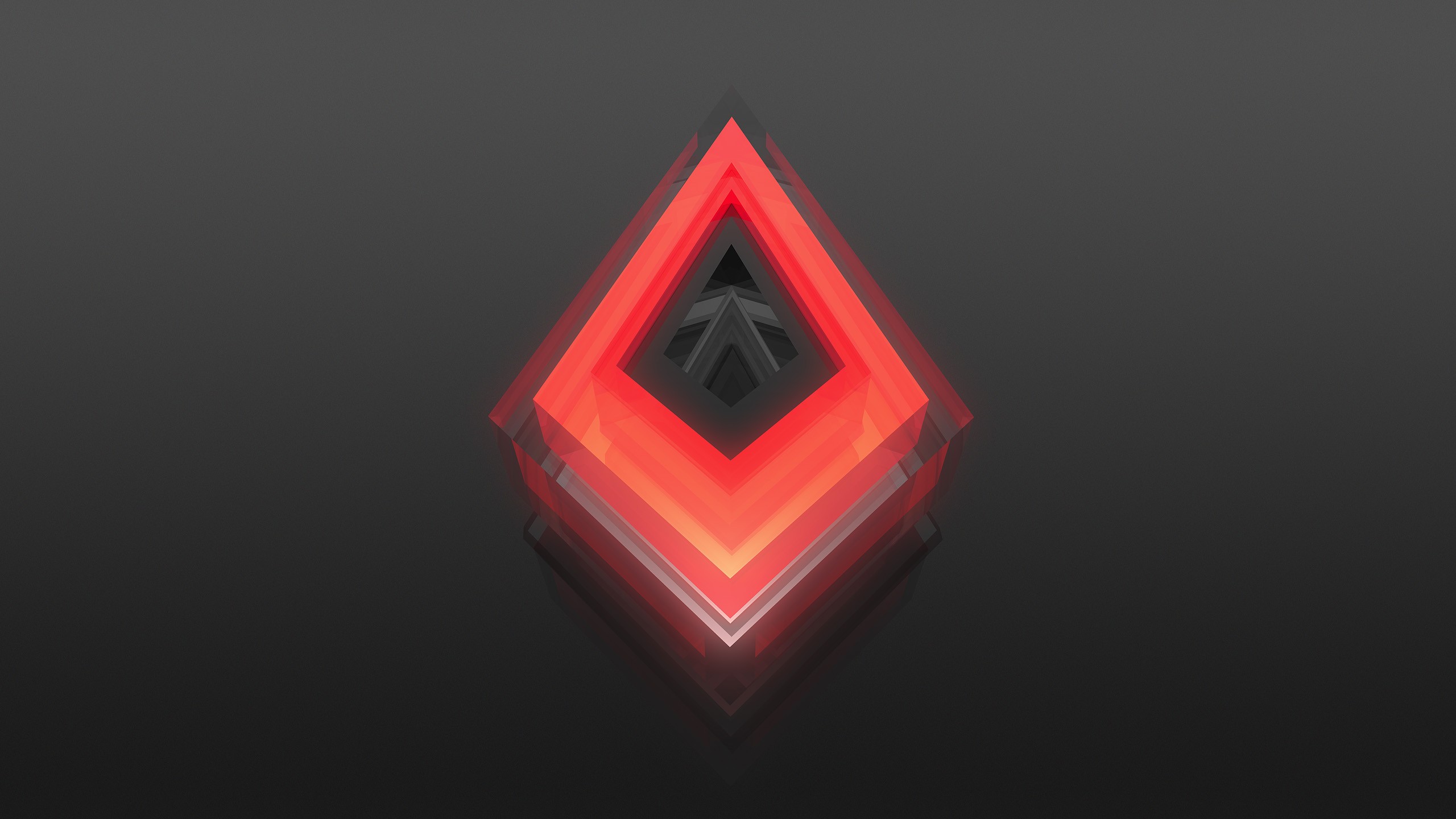 Wallpapers digital art red logo on the desktop