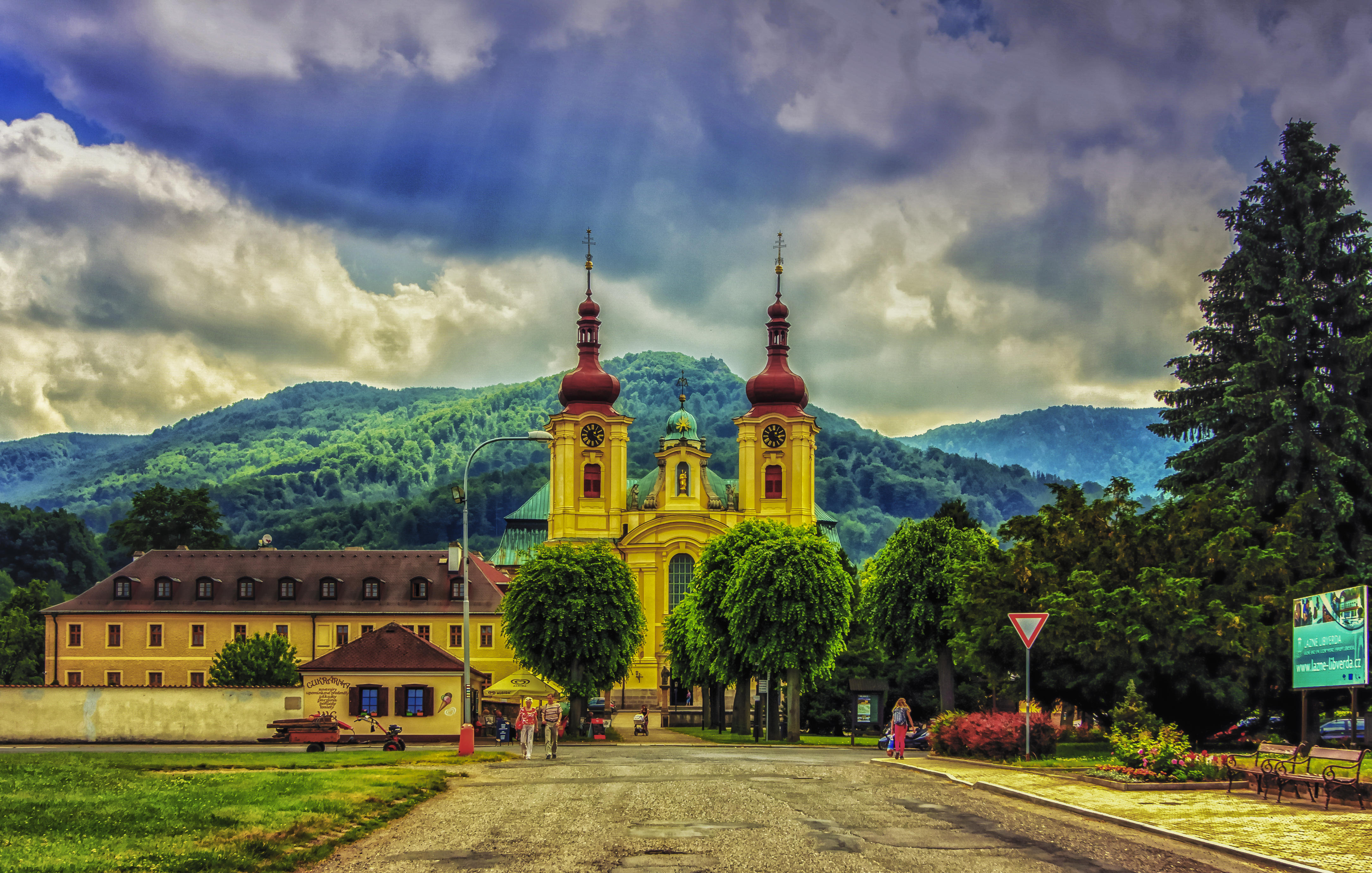 Wallpapers Czech Republic the pilgrimage Church in Hejnice on the desktop