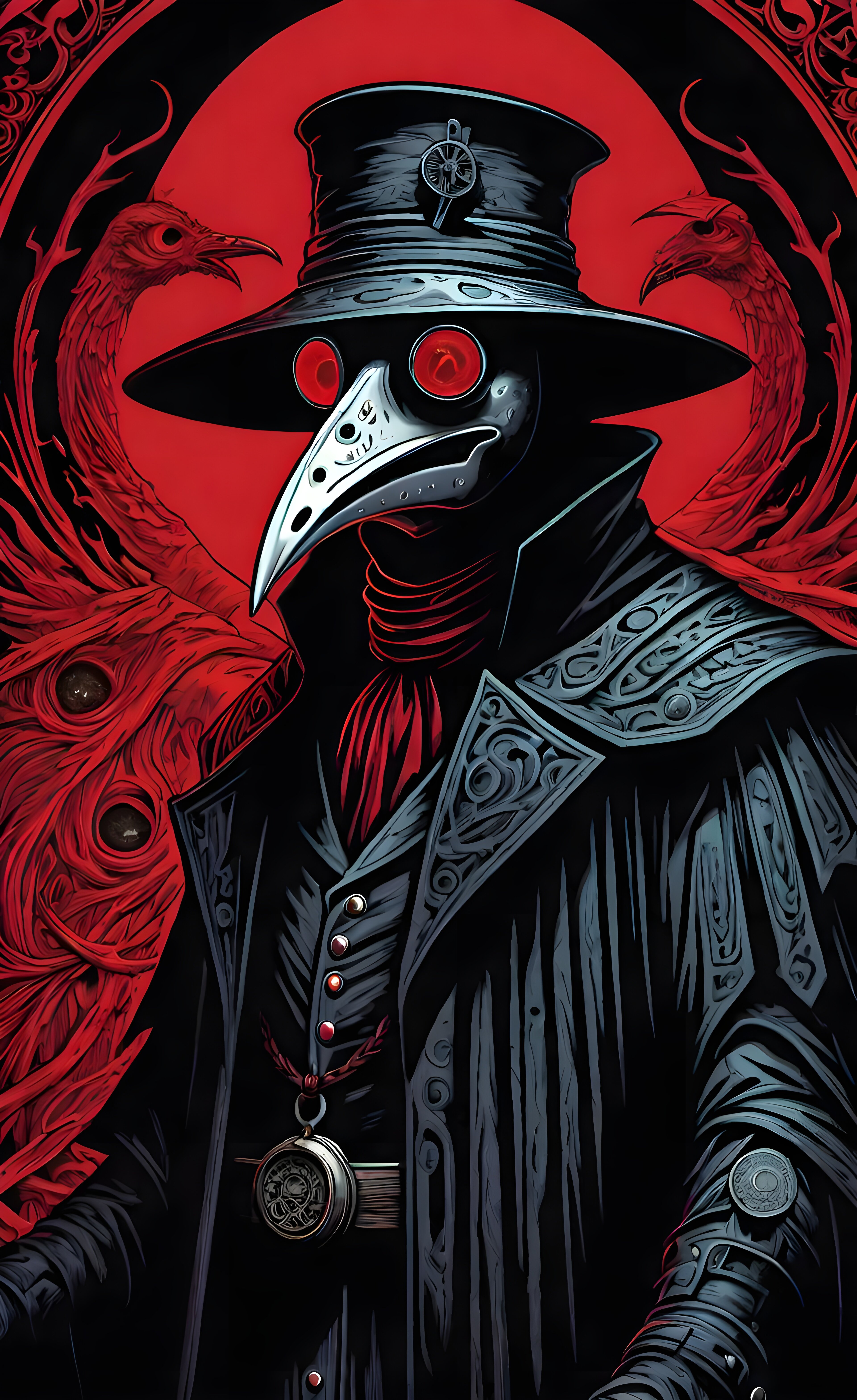 Free photo The plague doctor.