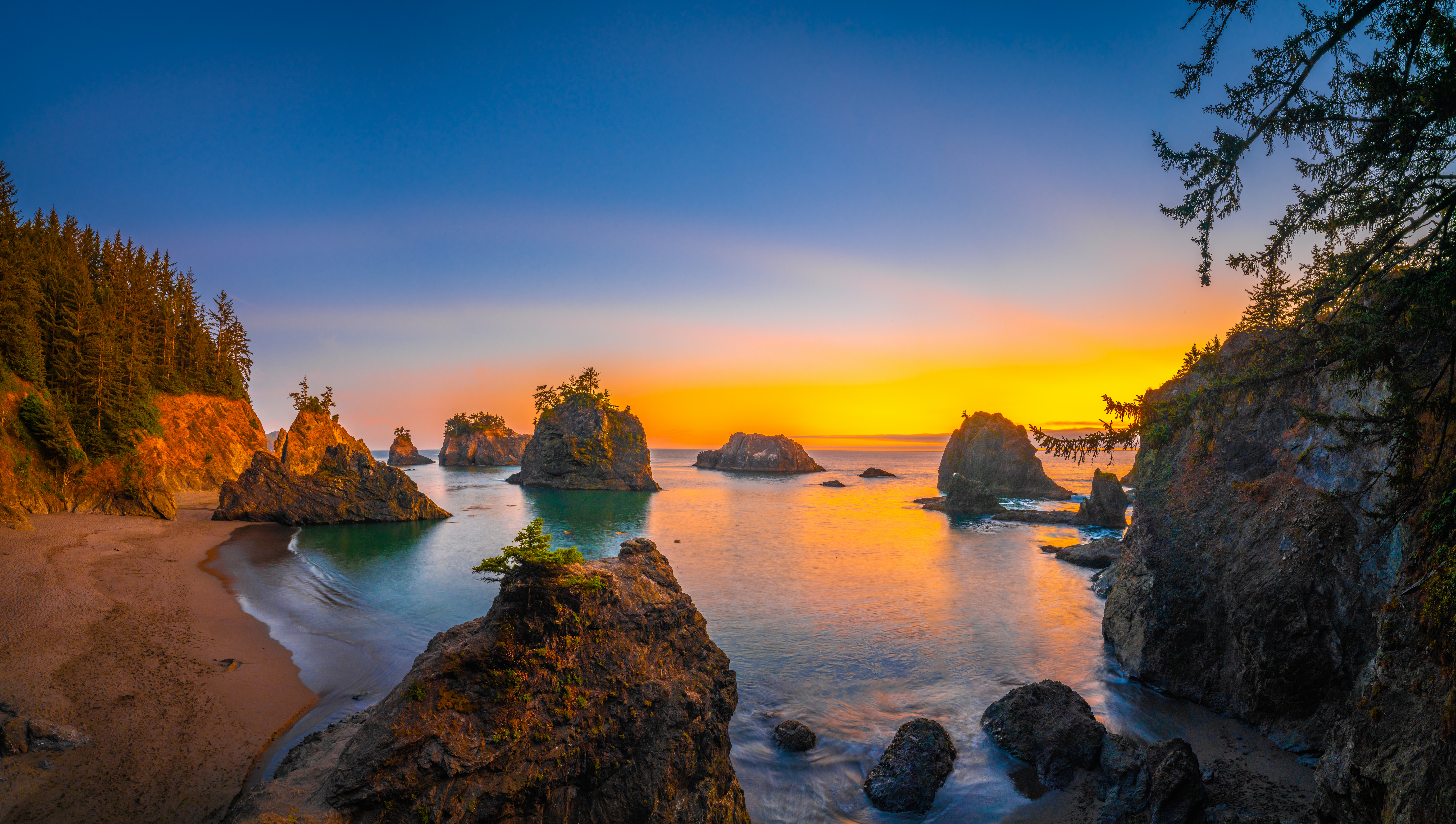 Wallpapers coast usa sunrises and sunsets coast nature usa on the desktop