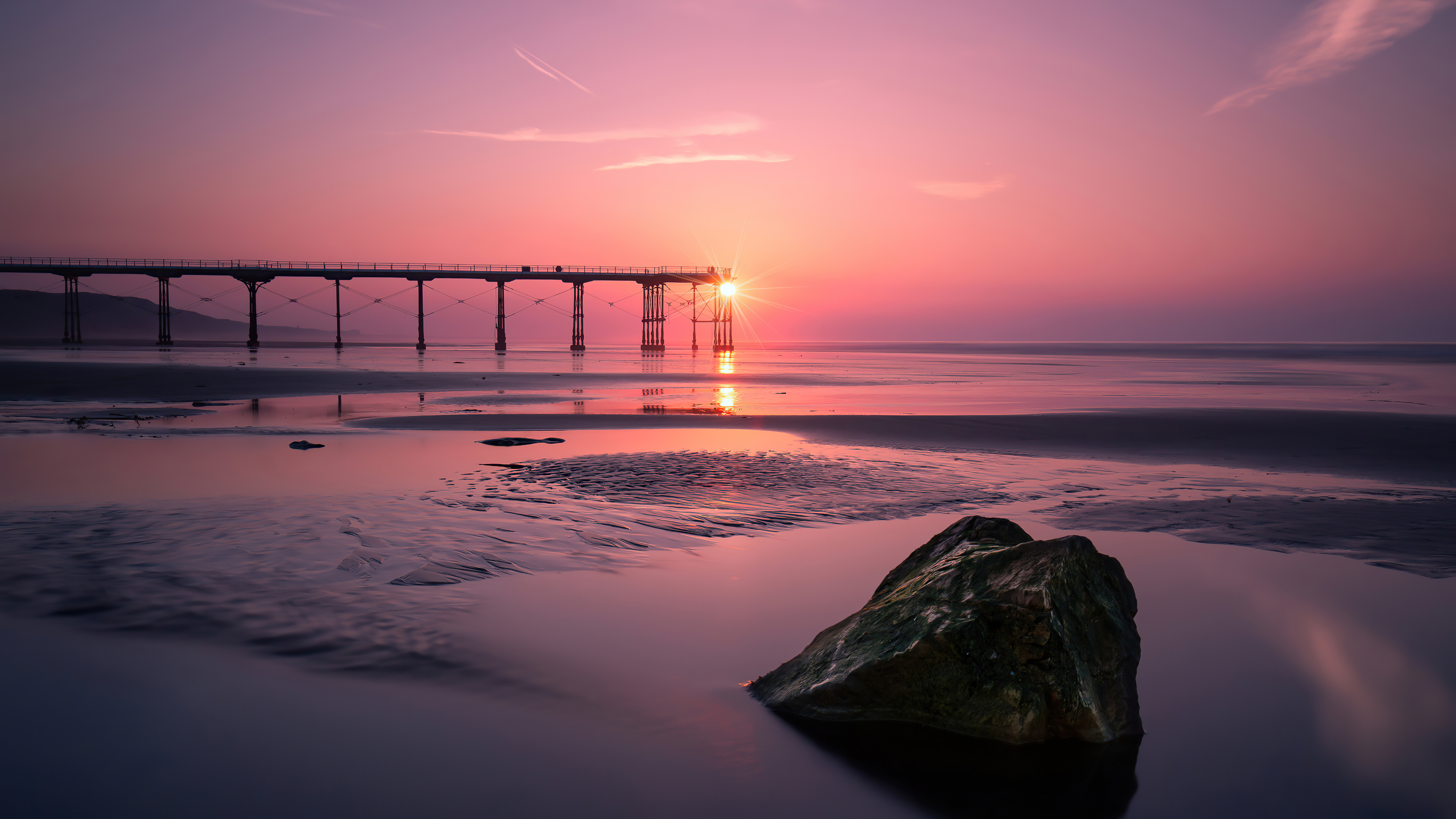 Wallpapers beach nature pier on the desktop