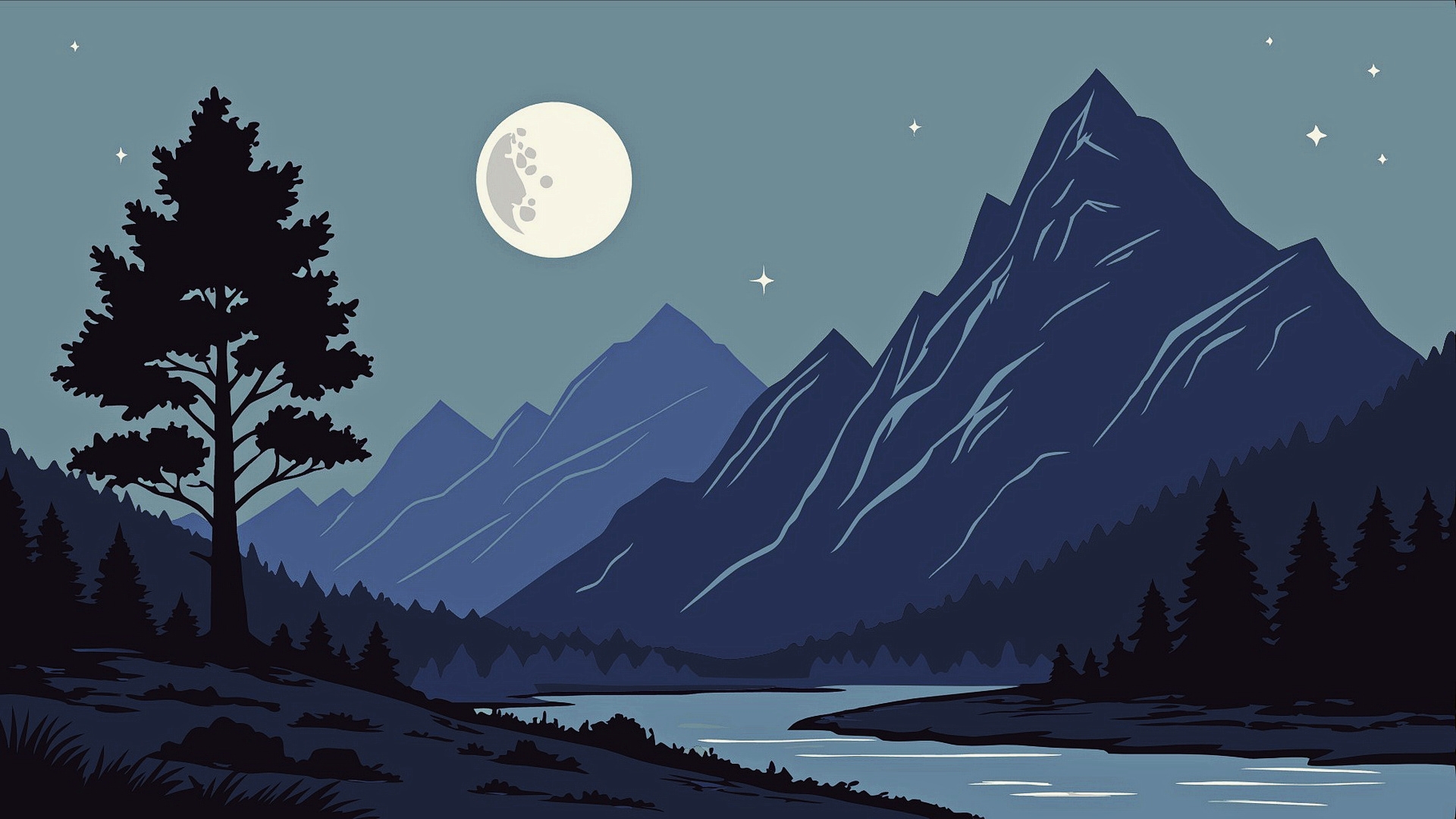 Free photo Minimalist Landscape Episode Six