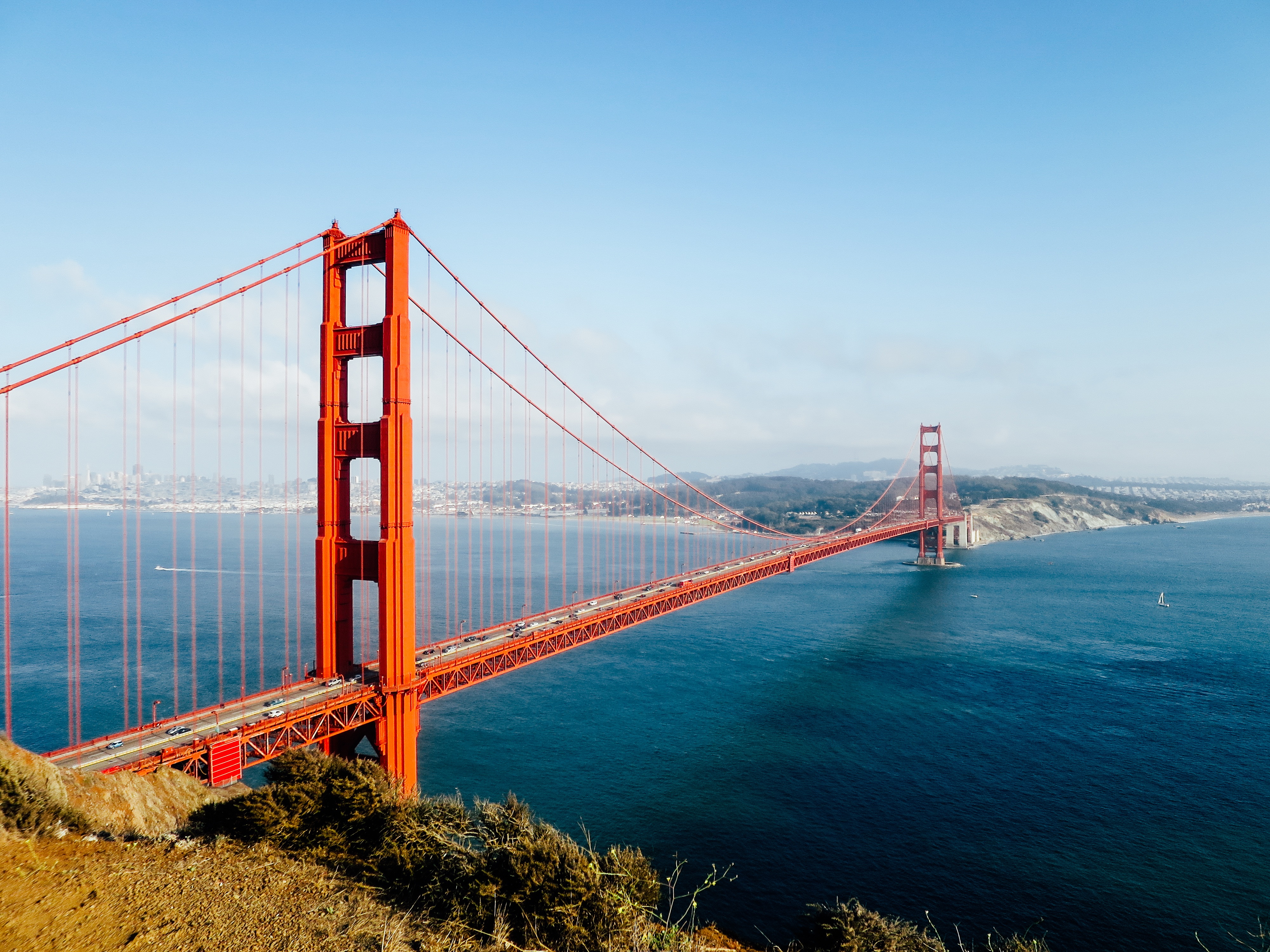 Free photo The Red Bridge in San Francisco