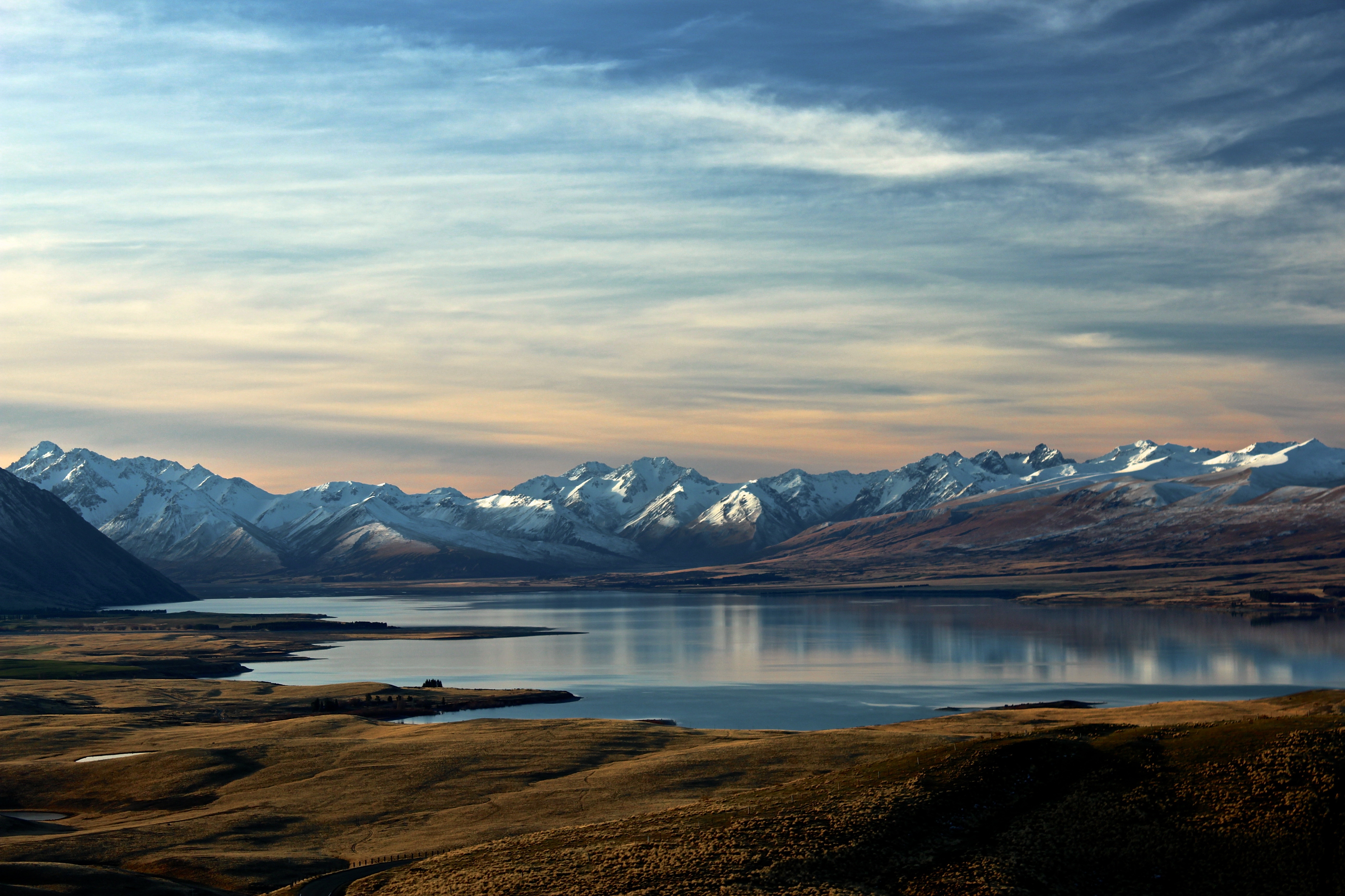 Wallpapers coast lake dusk on the desktop