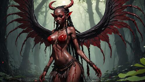 Бесплатное фото Темный ангел