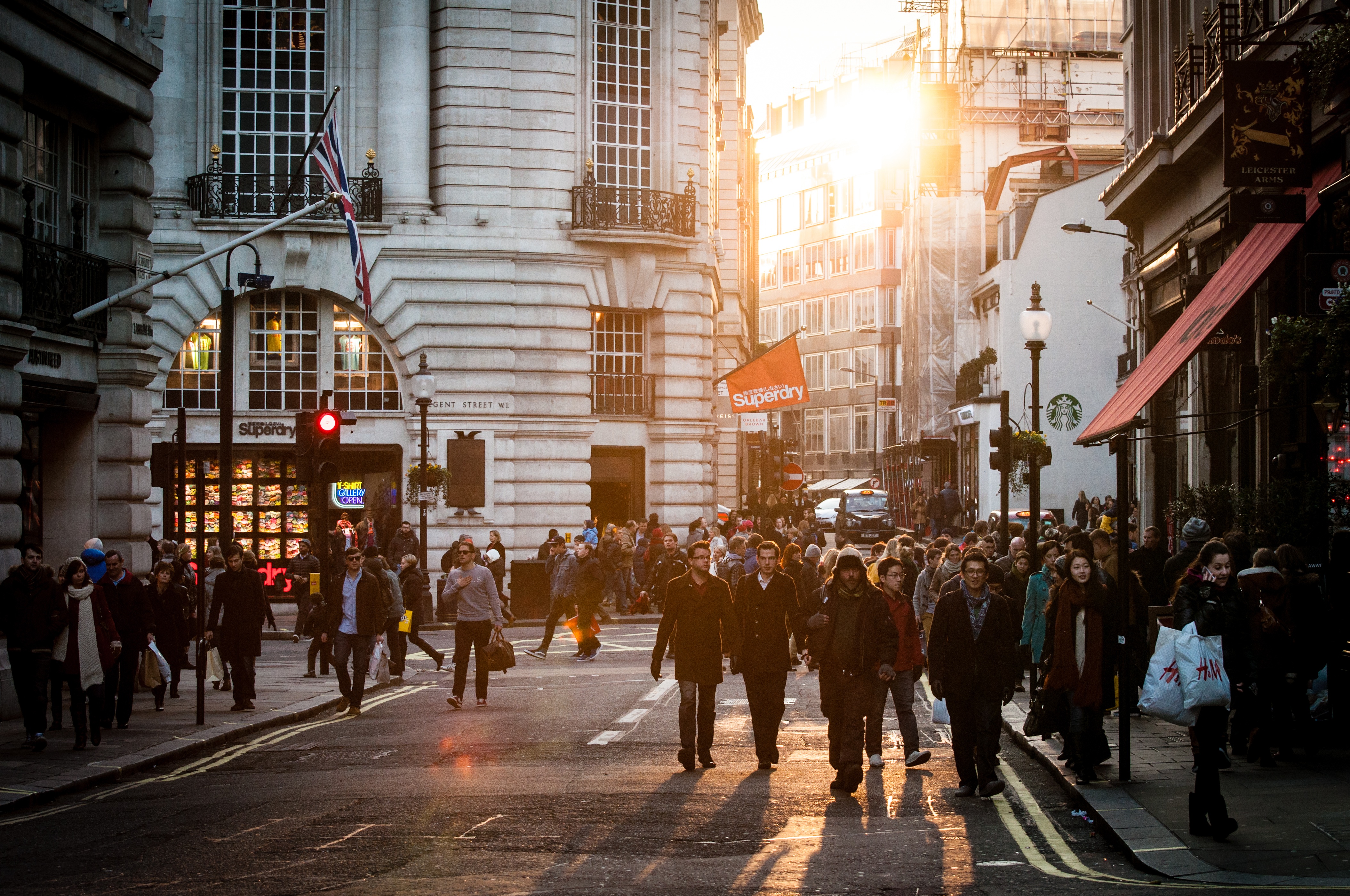 Wallpapers pedestrian road street on the desktop