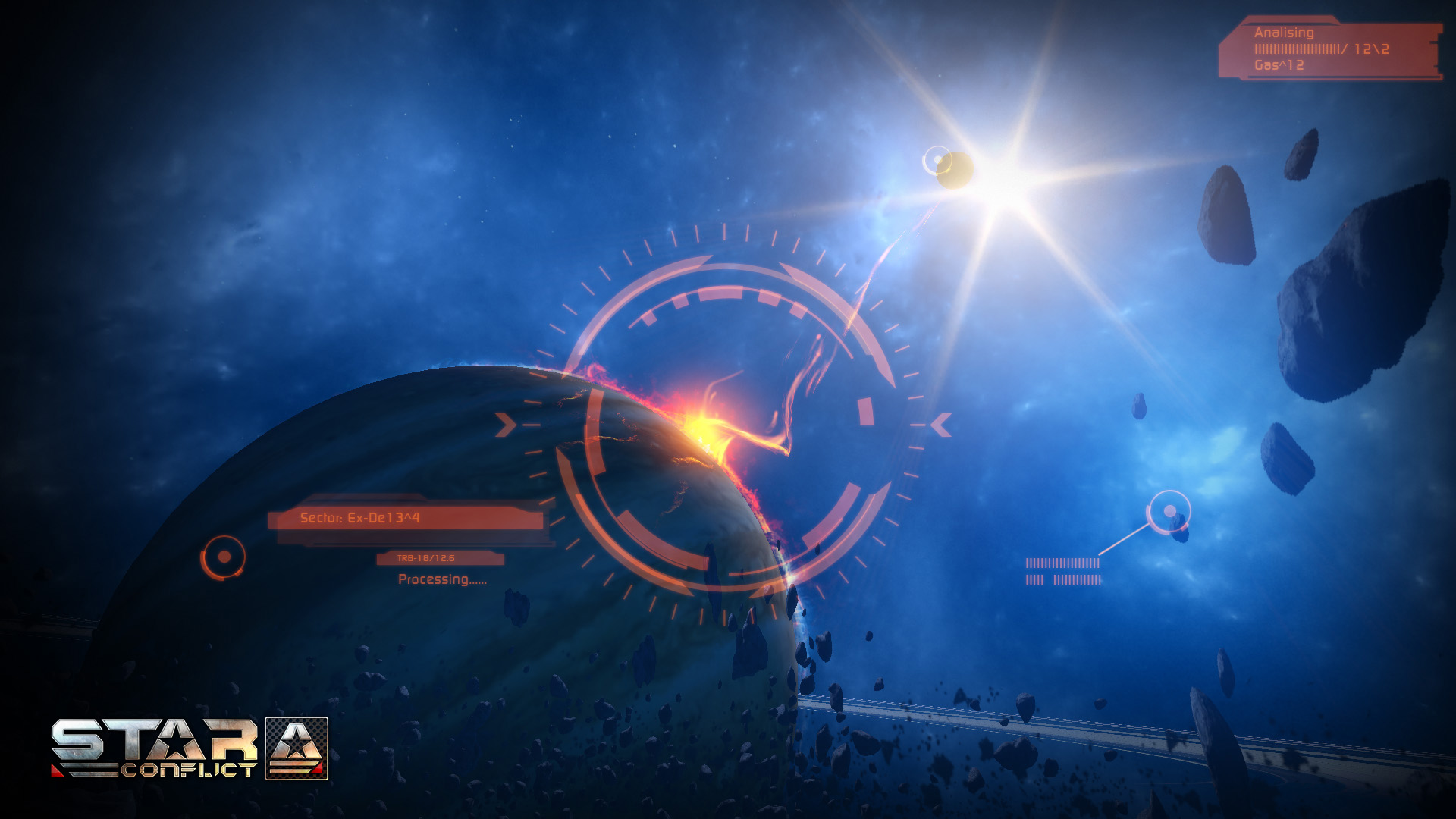 Wallpapers action space online game on the desktop