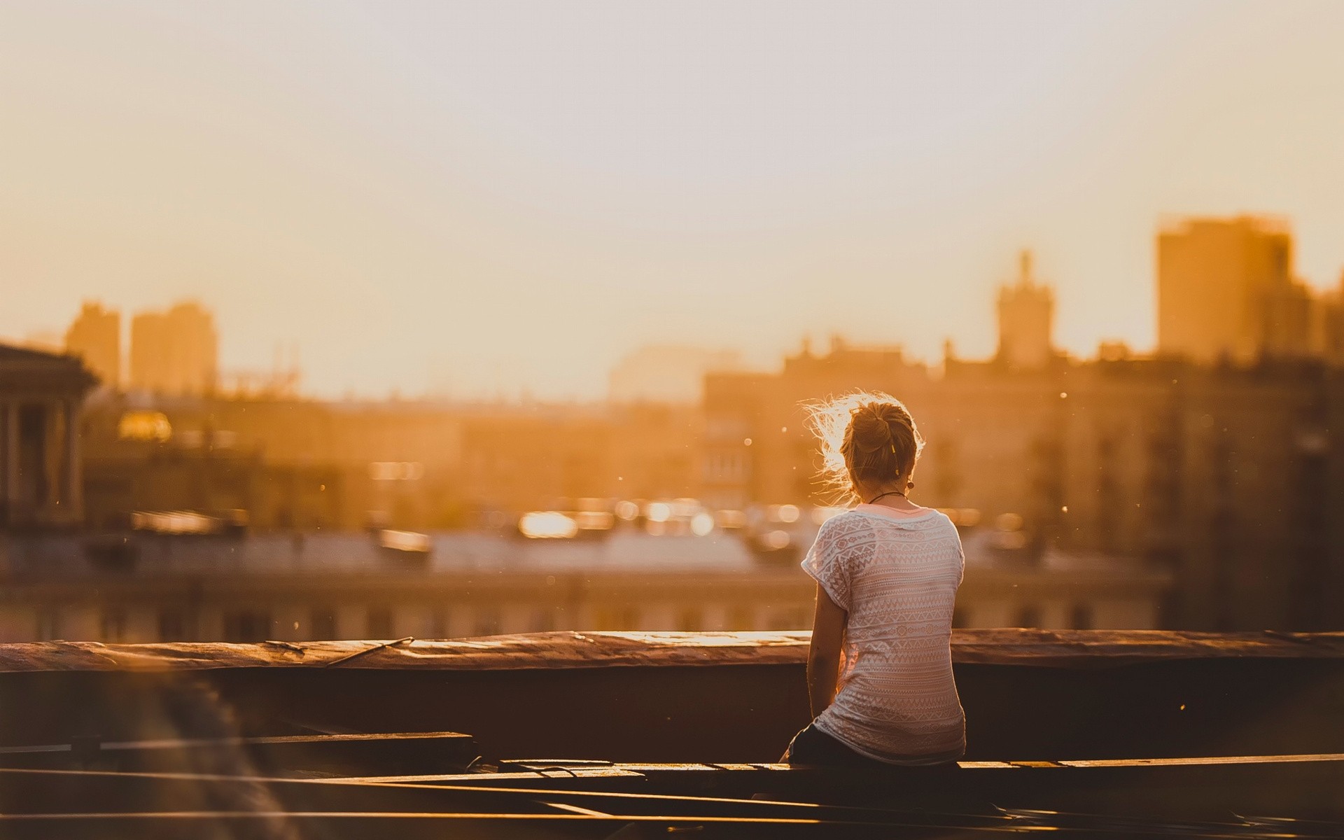 Wallpapers sunlight women sunset on the desktop