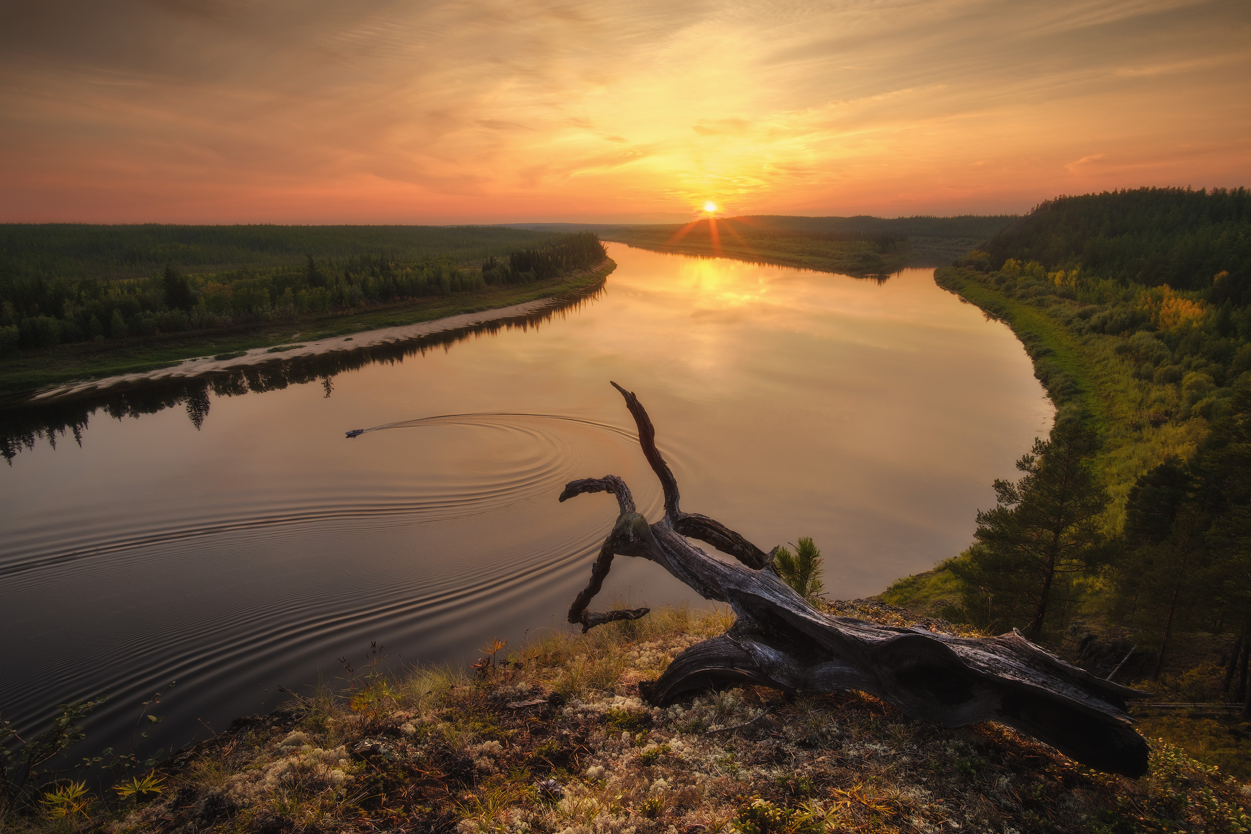 Free photo On the banks of the Ugryum River