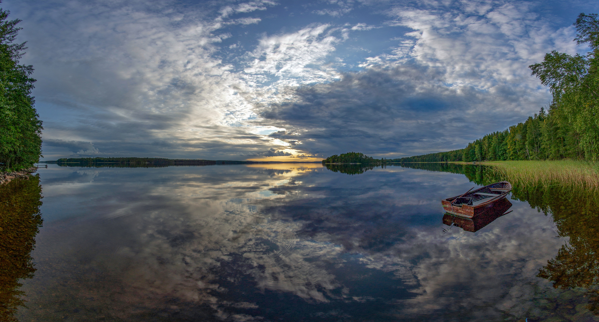 Wallpapers boat Finland landscape on the desktop