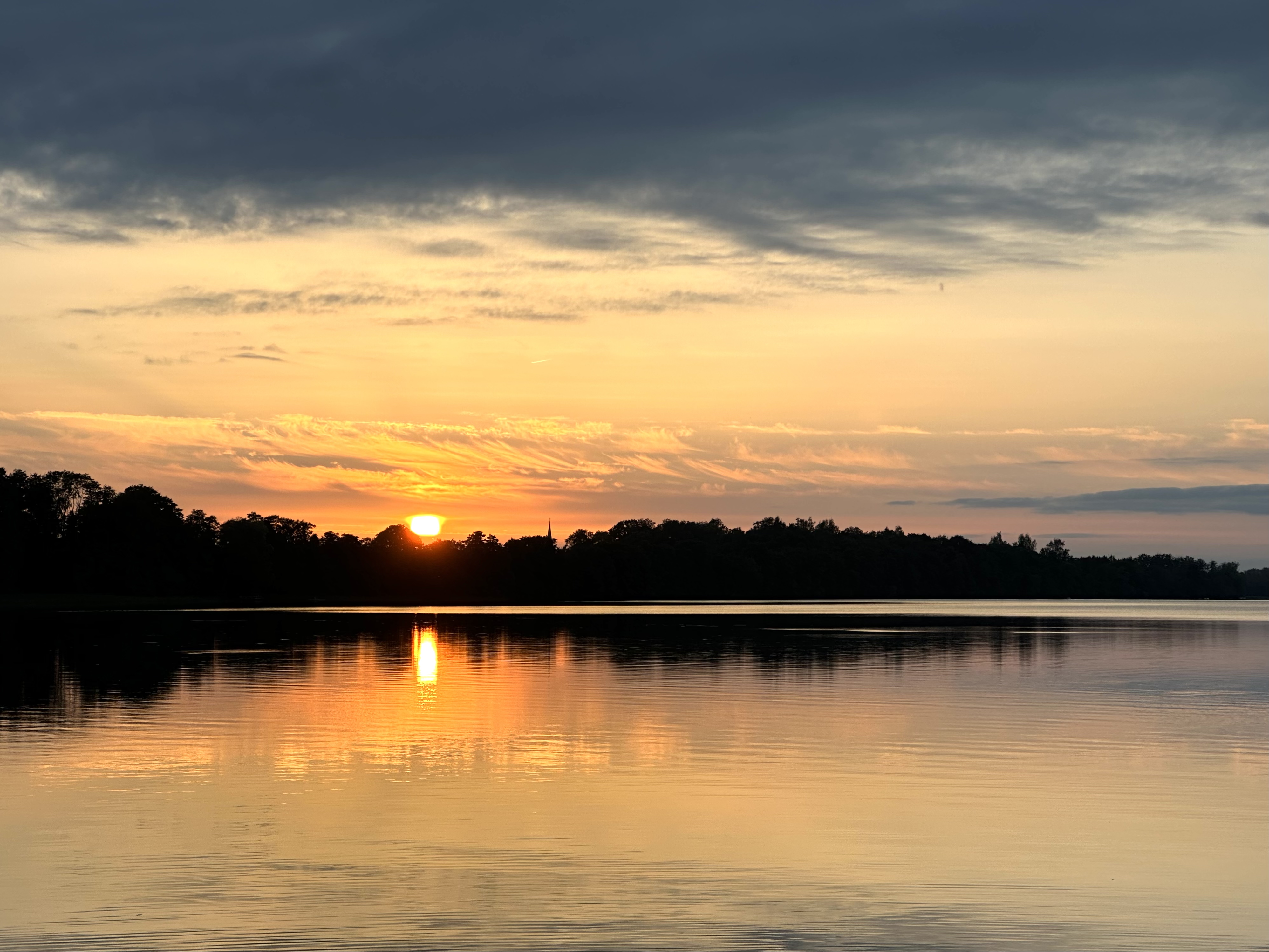 Бесплатное фото Закат на реке