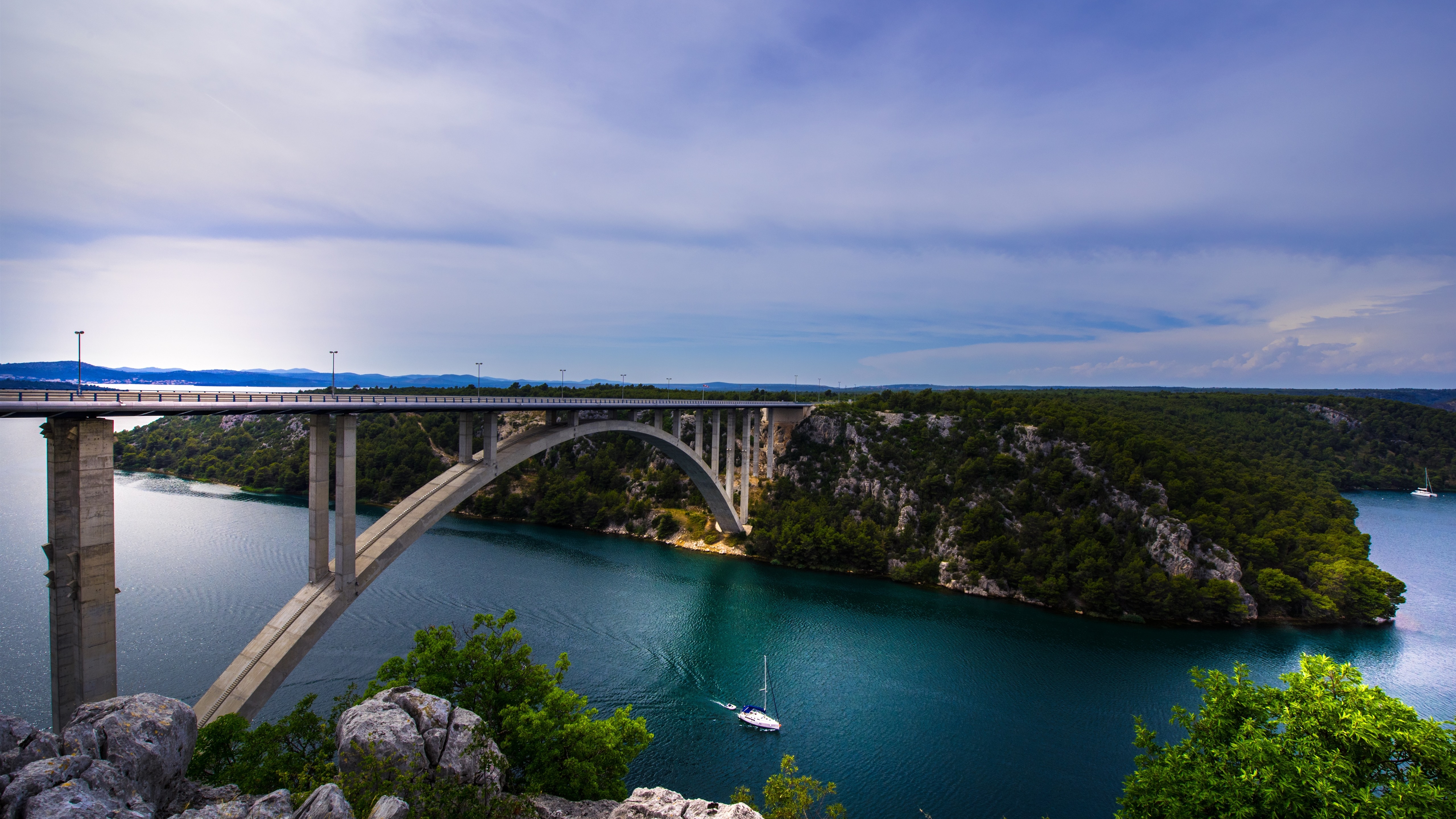 Обои Хорватия архитектура мост на рабочий стол