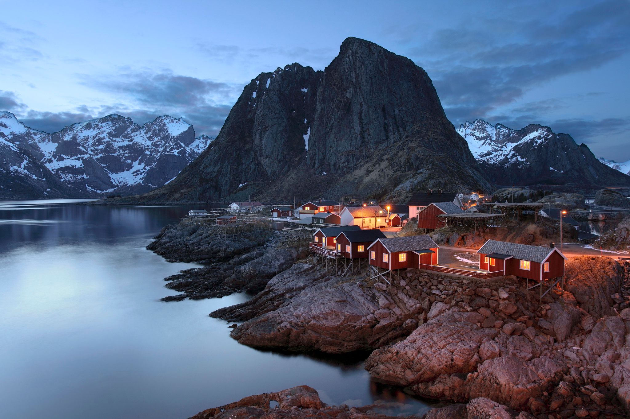 Wallpapers Lofoten the Rhine Reine on the desktop