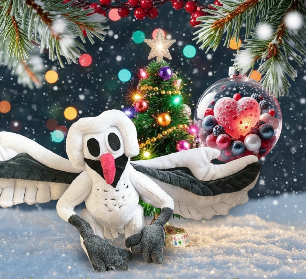 Бесплатная открытка Новогодняя открытка Сова.