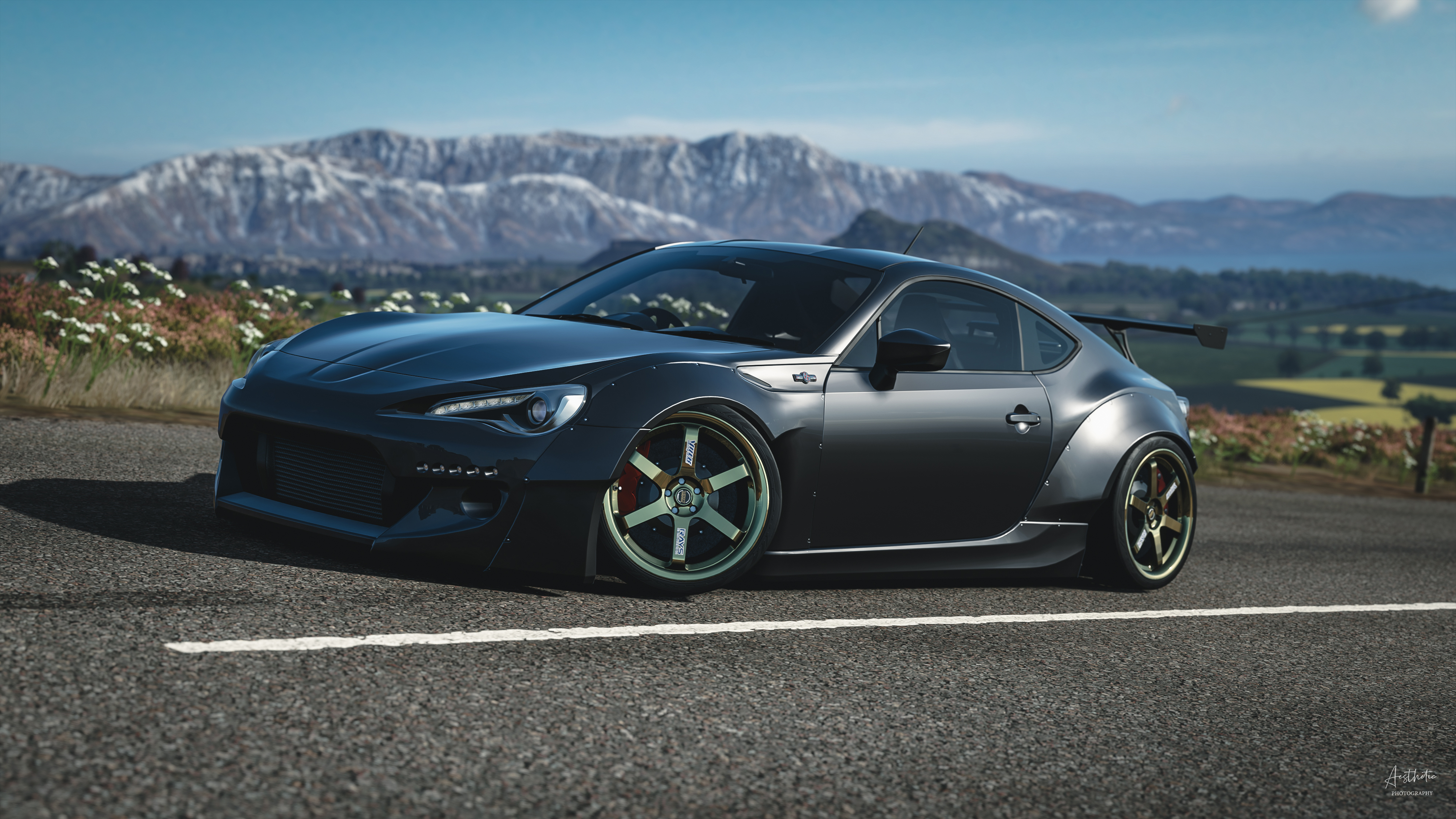 Free photo Toyota gt 86 in the game forza horizon 4