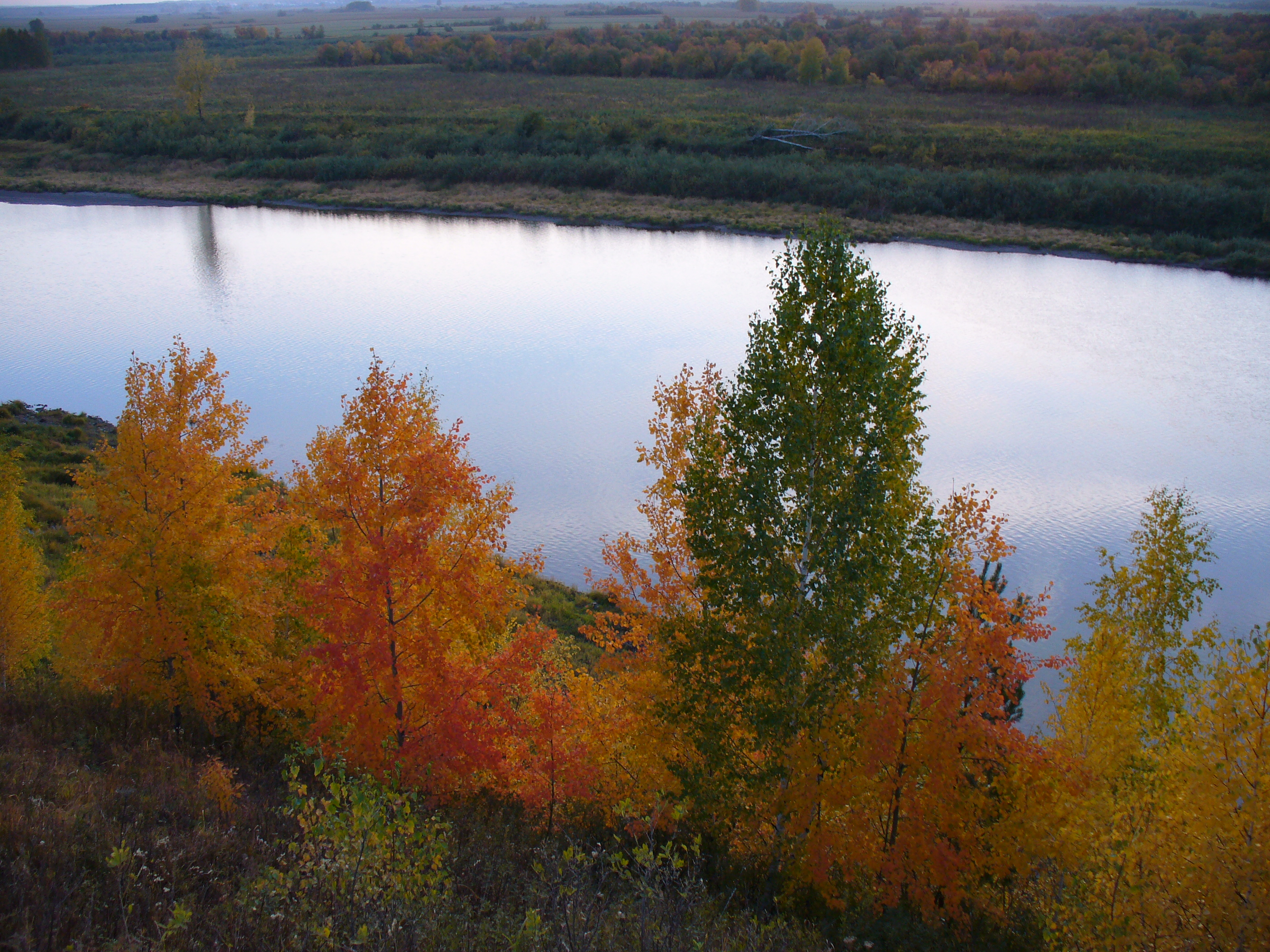 Бесплатное фото Приток р.Томь рядом с Синим Утёсом осенью