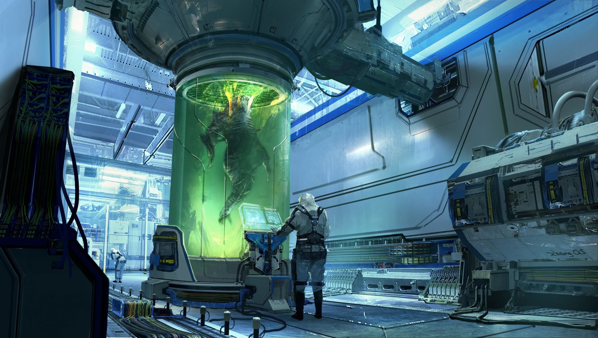Wallpapers fantastic laboratory scientist on the desktop