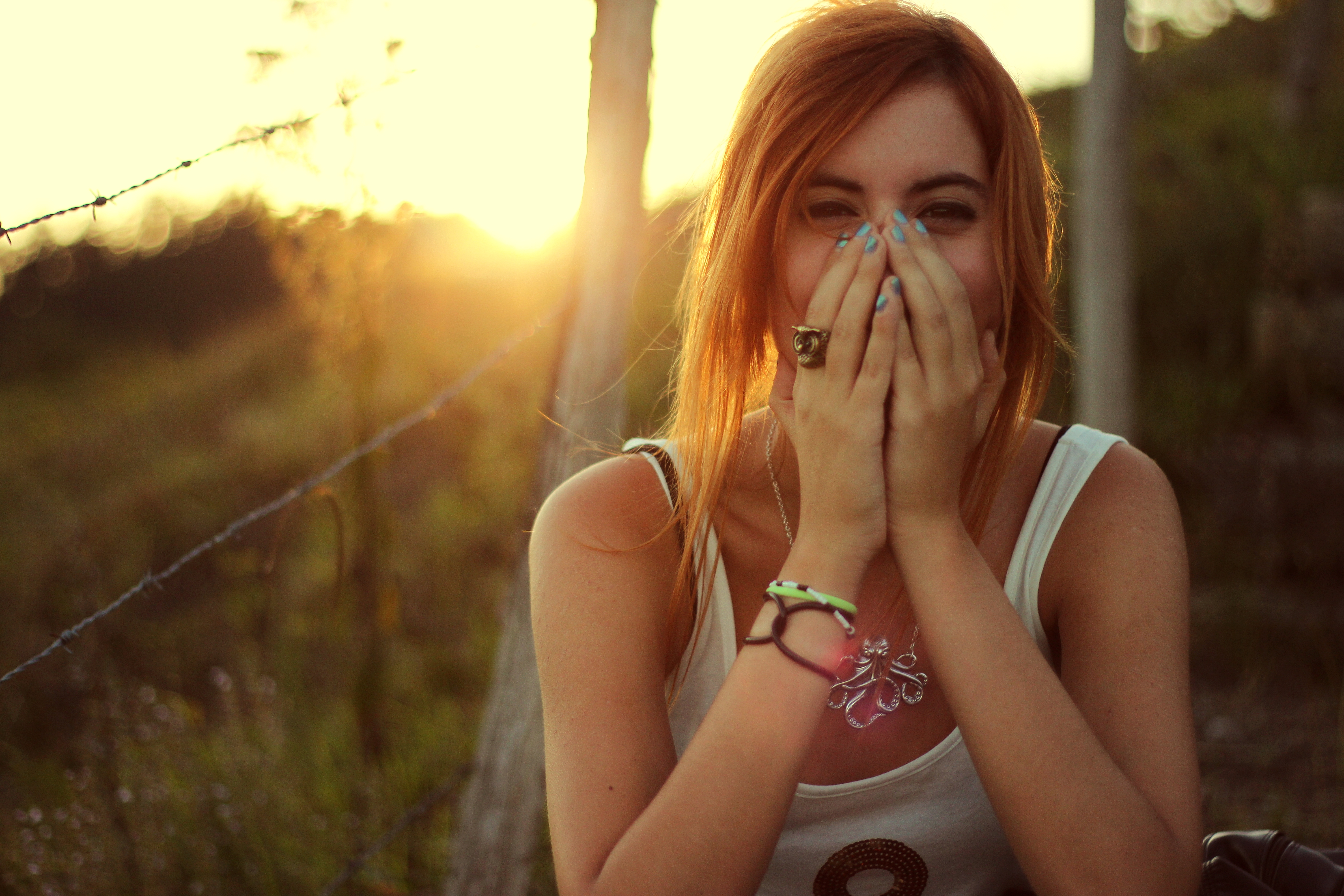 Синий свет закат  