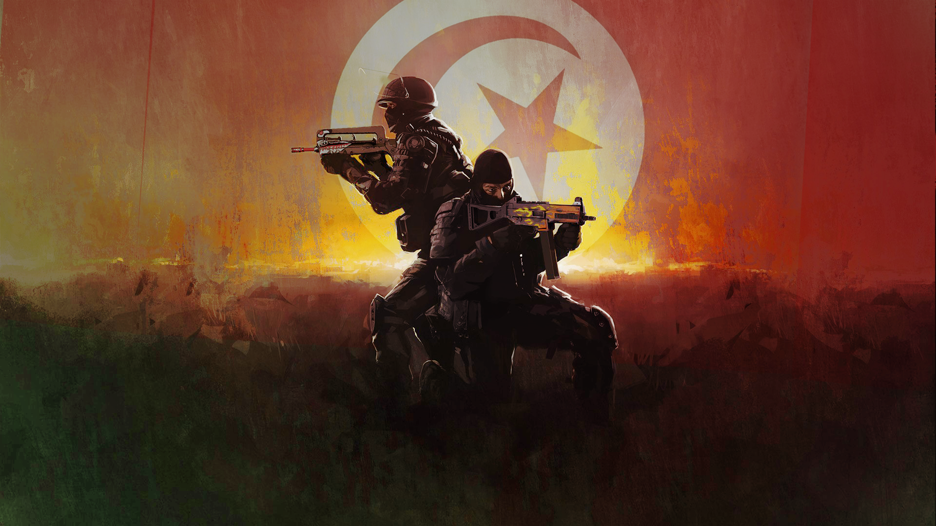 Обои солдат флаг Counter Strike Global Offensive на рабочий стол
