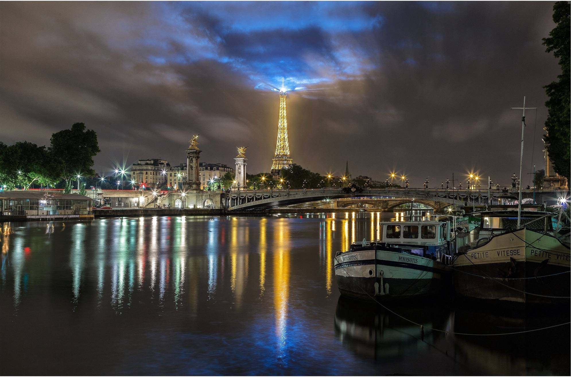 Wallpapers France buildings night city on the desktop